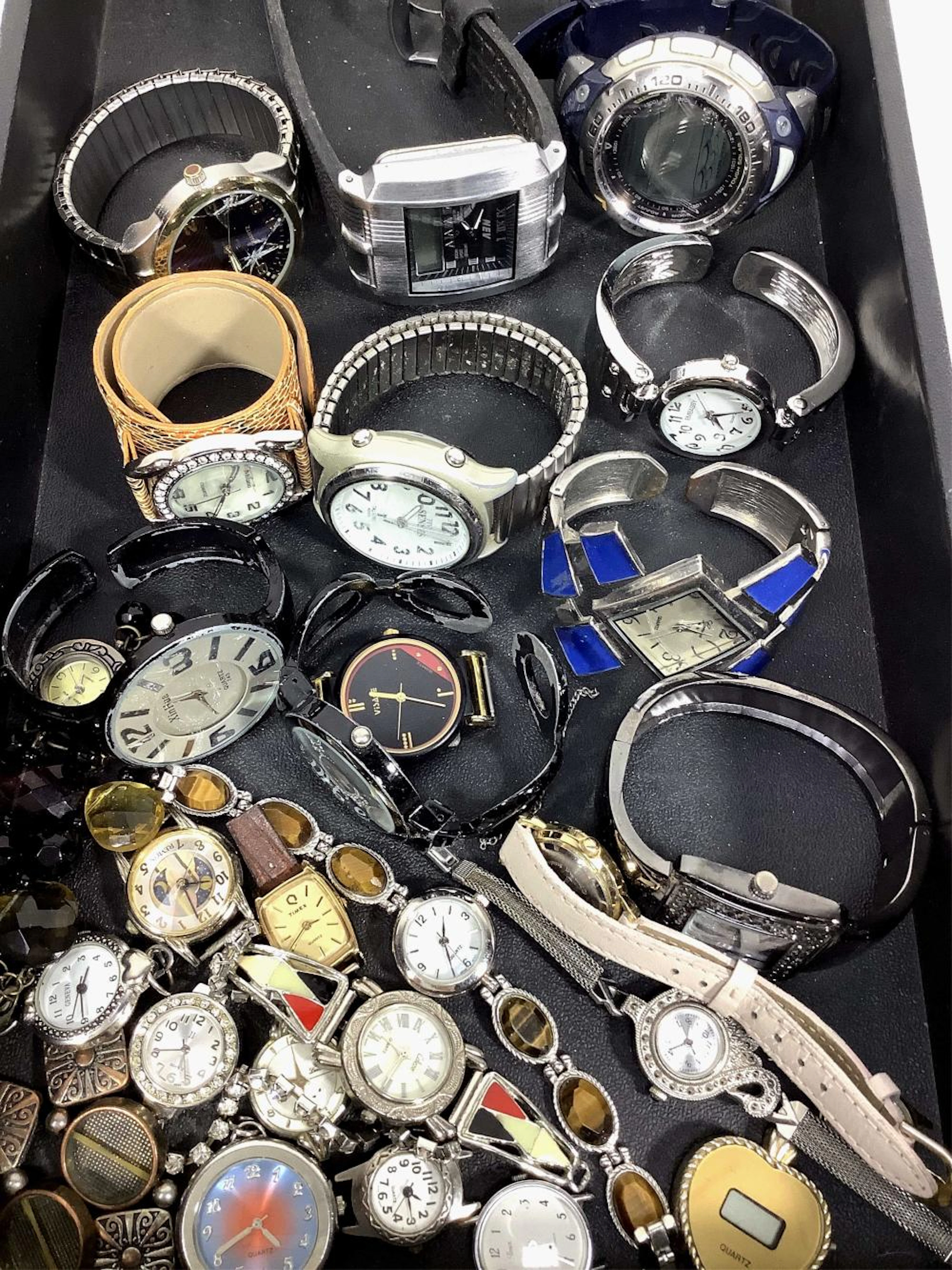 Assorted Fashion Watches, Timex, Revlon, Milano
