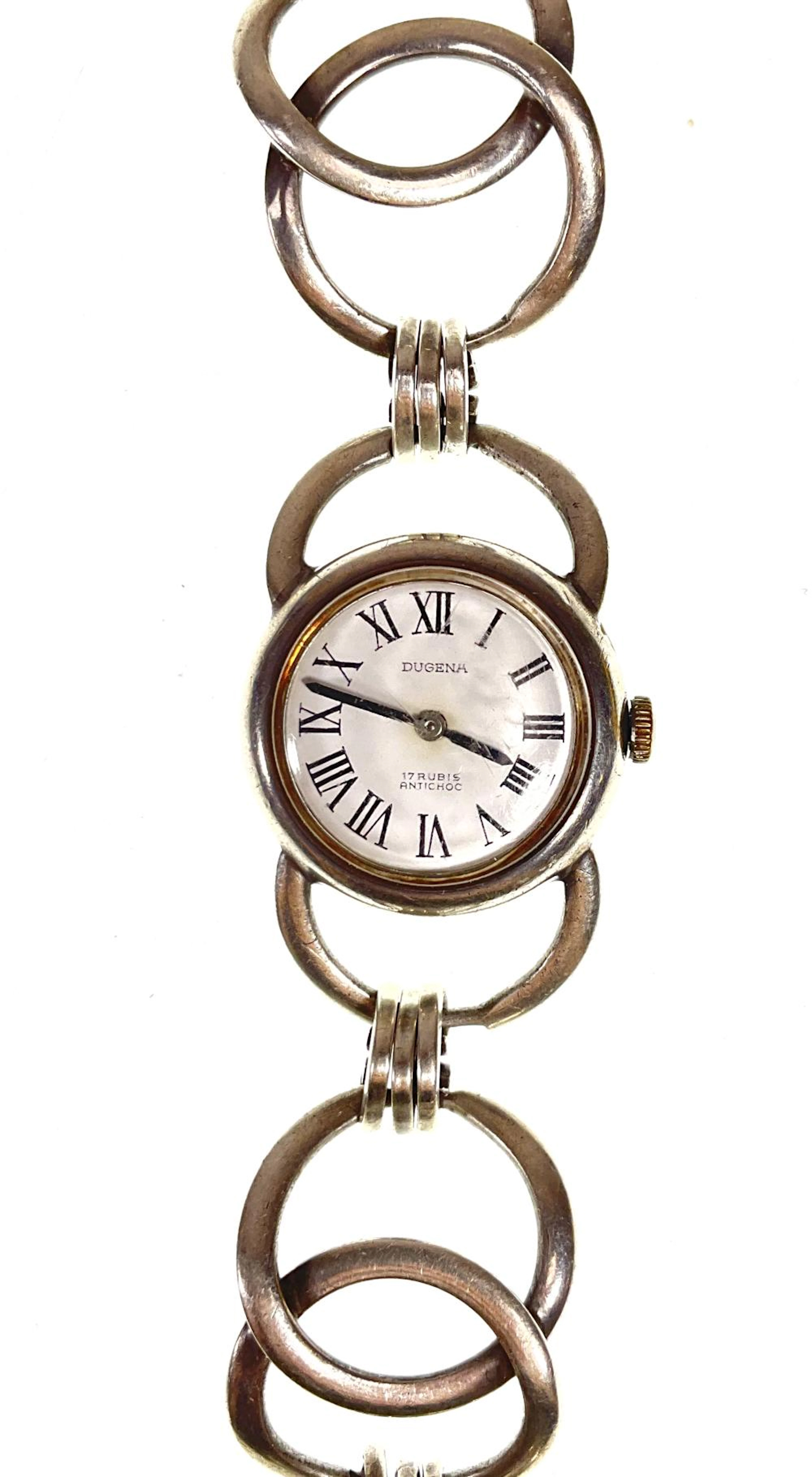 Vintage Dugena 800 Silver German Watch