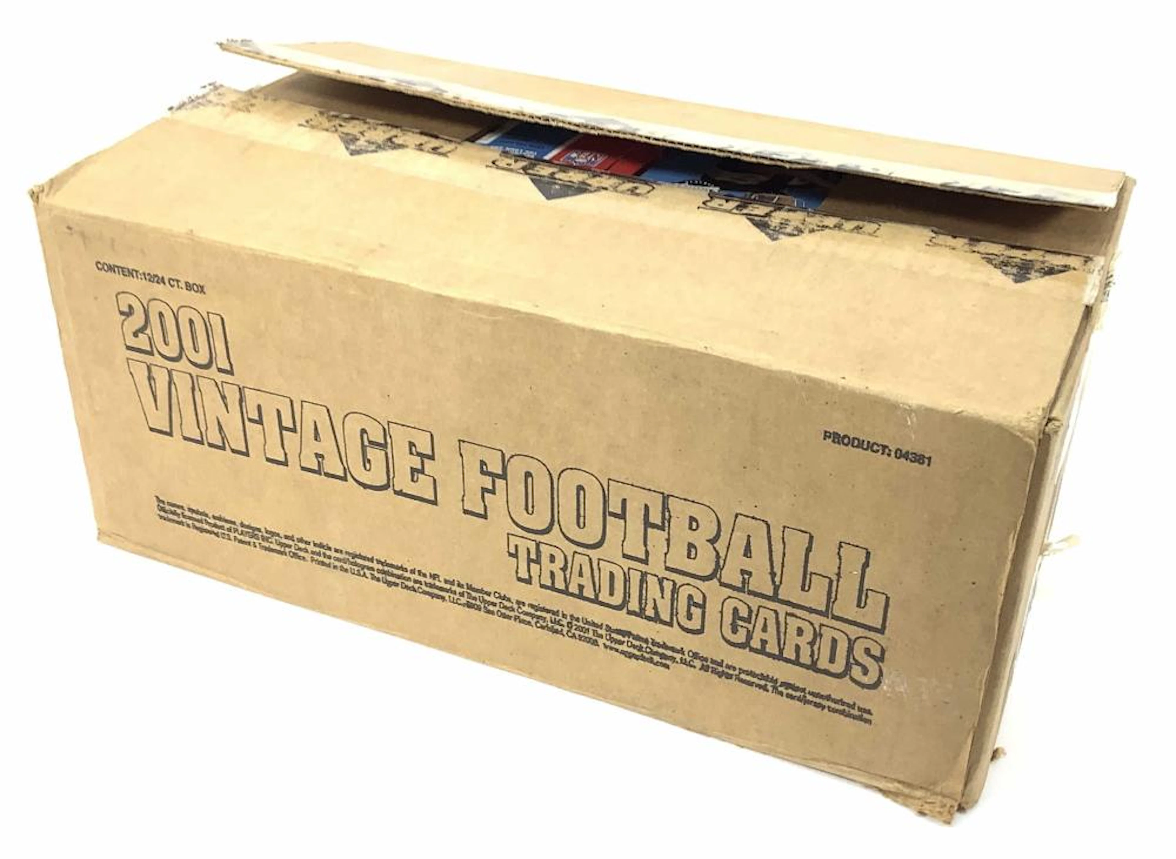 Case Of 2001 Vintage Football Trading Cards