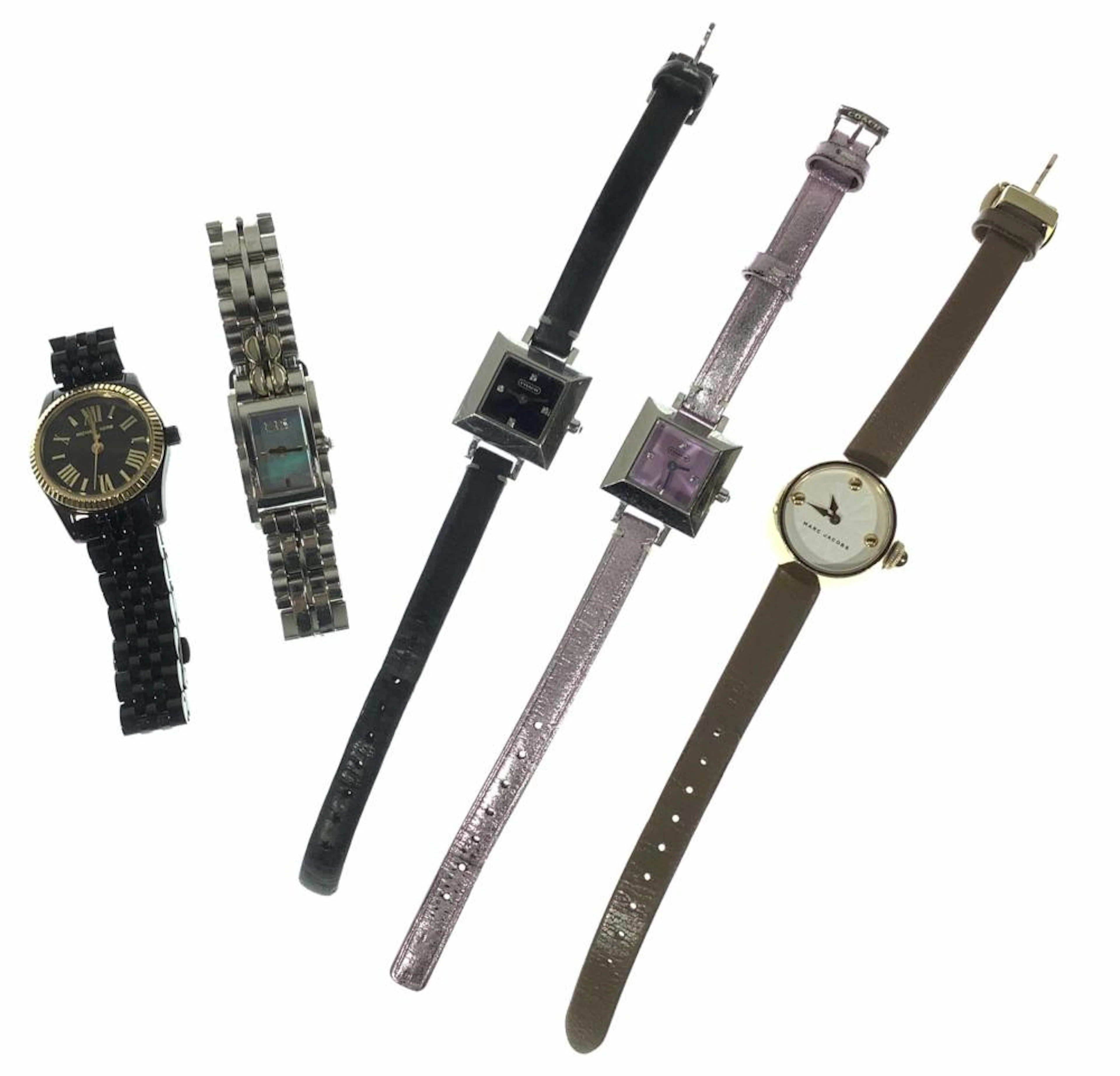 (5) Fashion Designer Watches Marc Jacobs, Coach