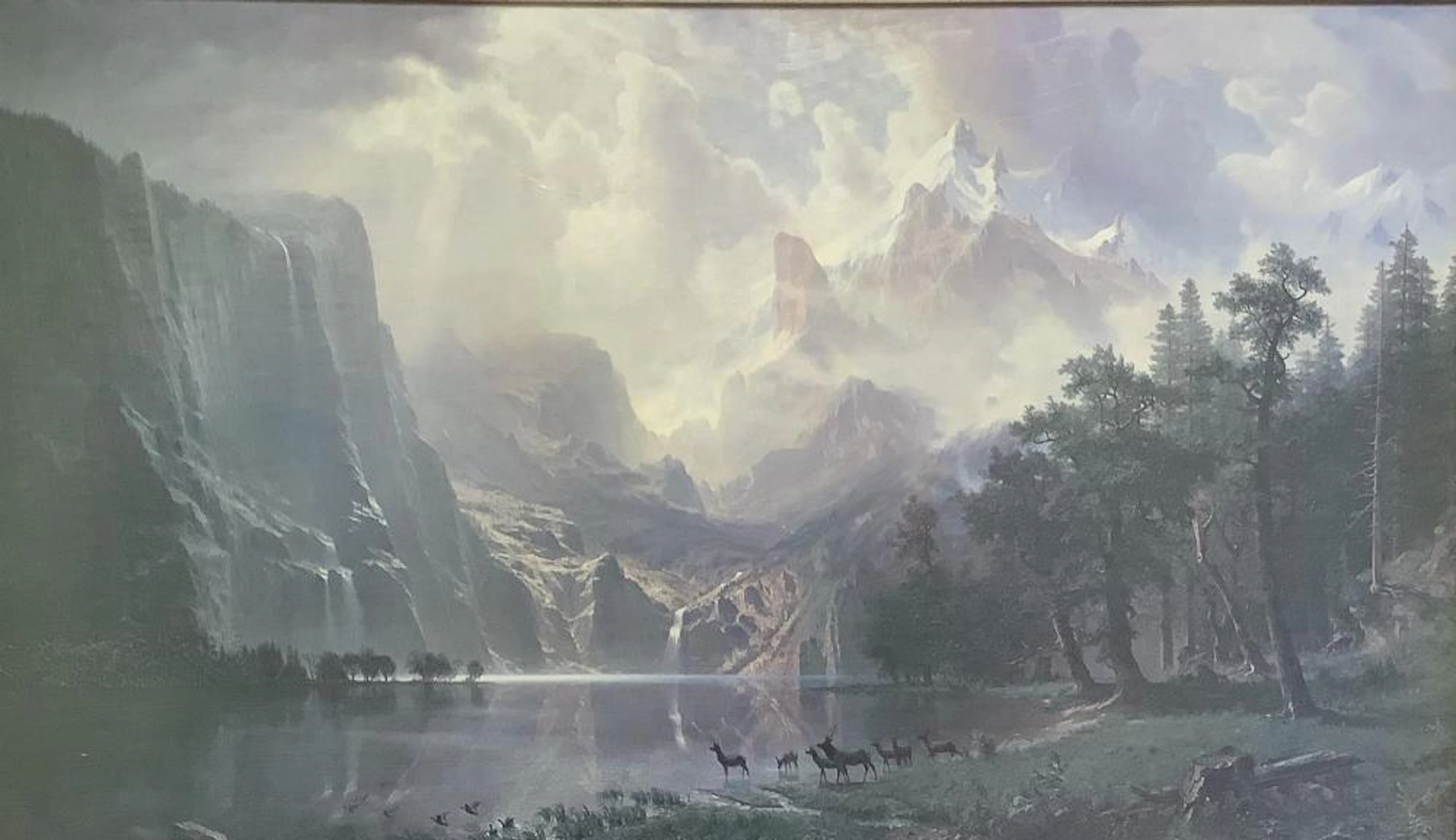 Albert Bierstadt Giclee On Canvas