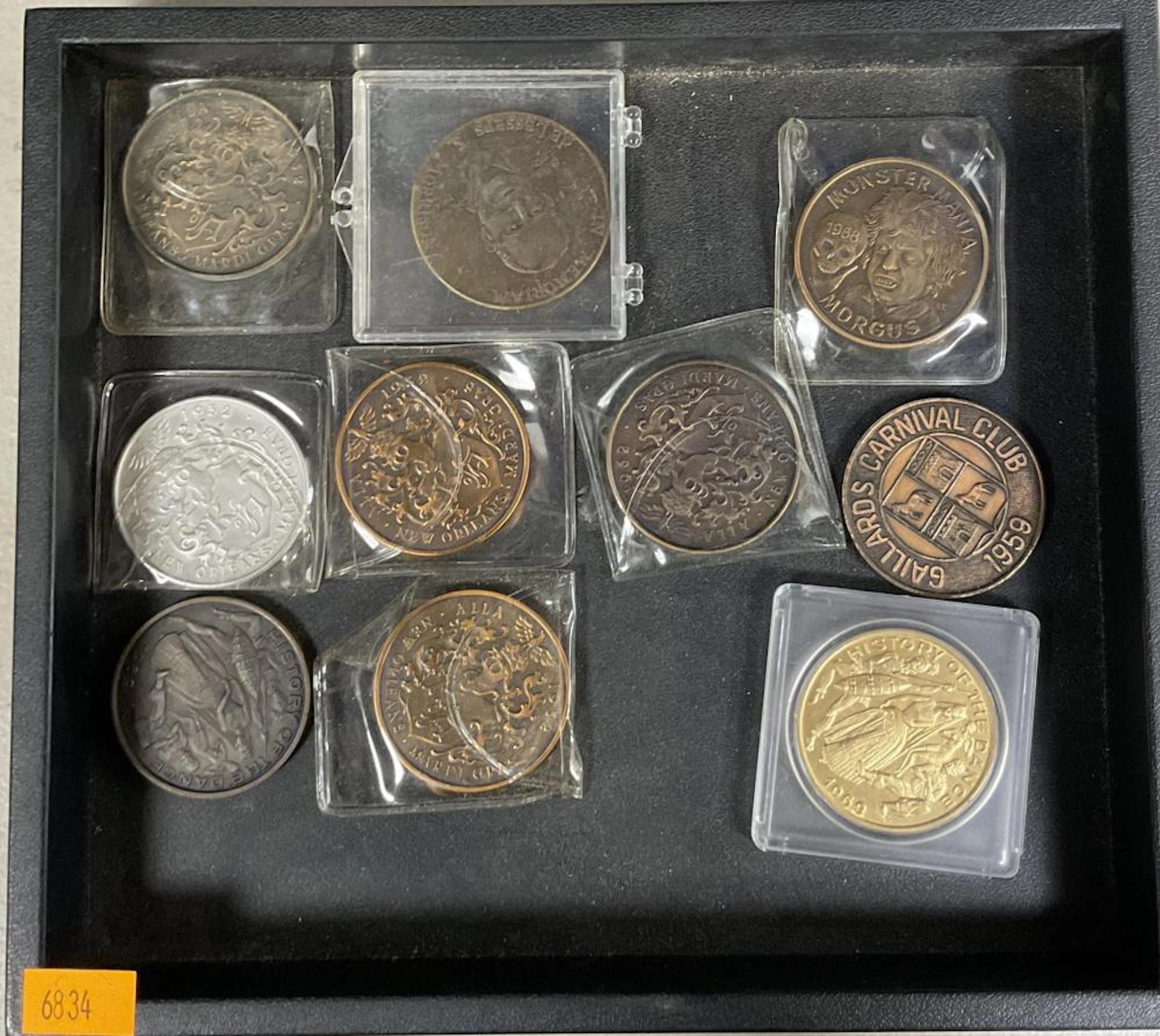 1960s Bronze Mardi Gras Doubloons Coins