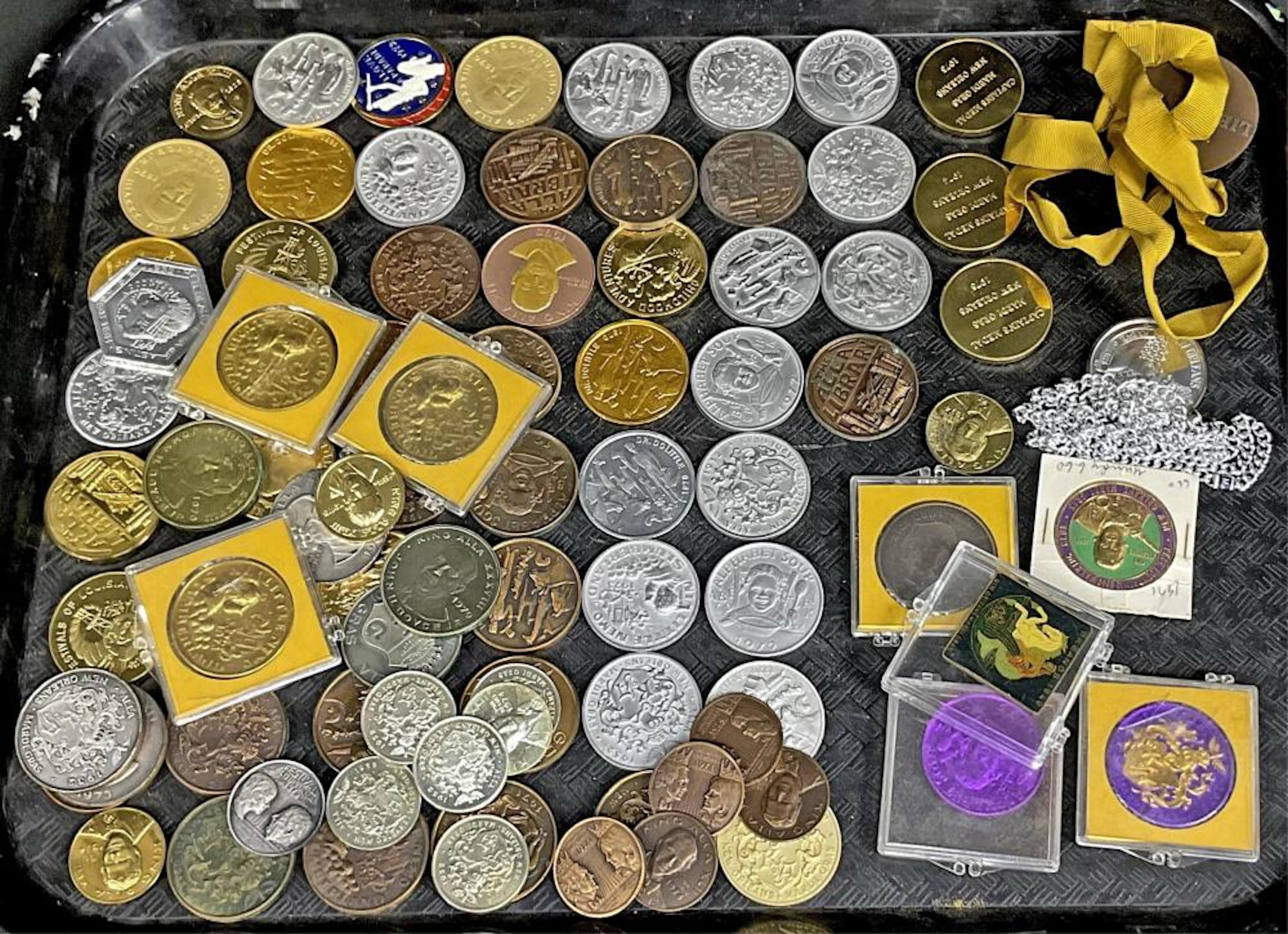 Aluminum & Bronze Mardis Gras Doubloons Coins