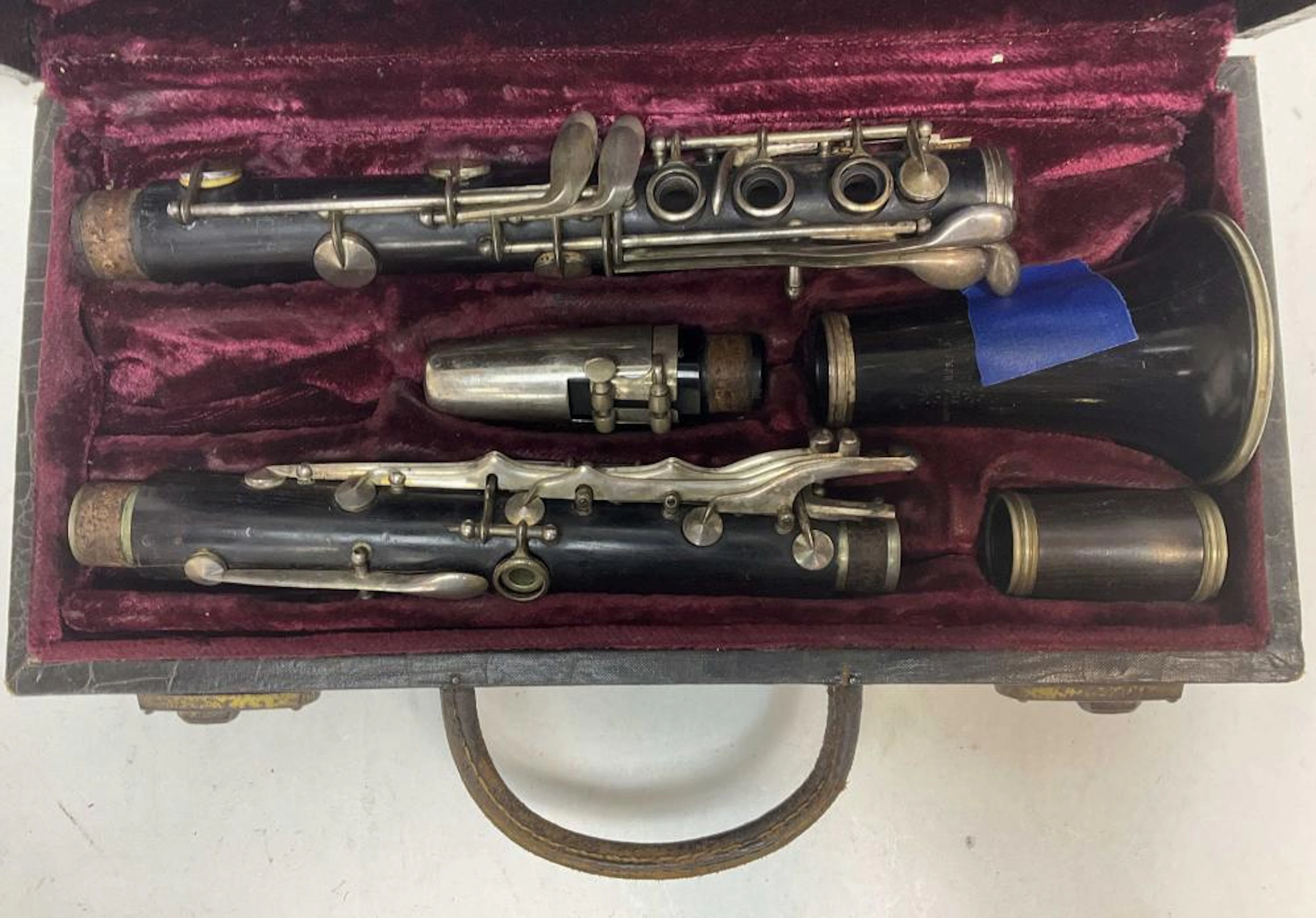 Jacques Albert Fils Antique Wooden Clarinet