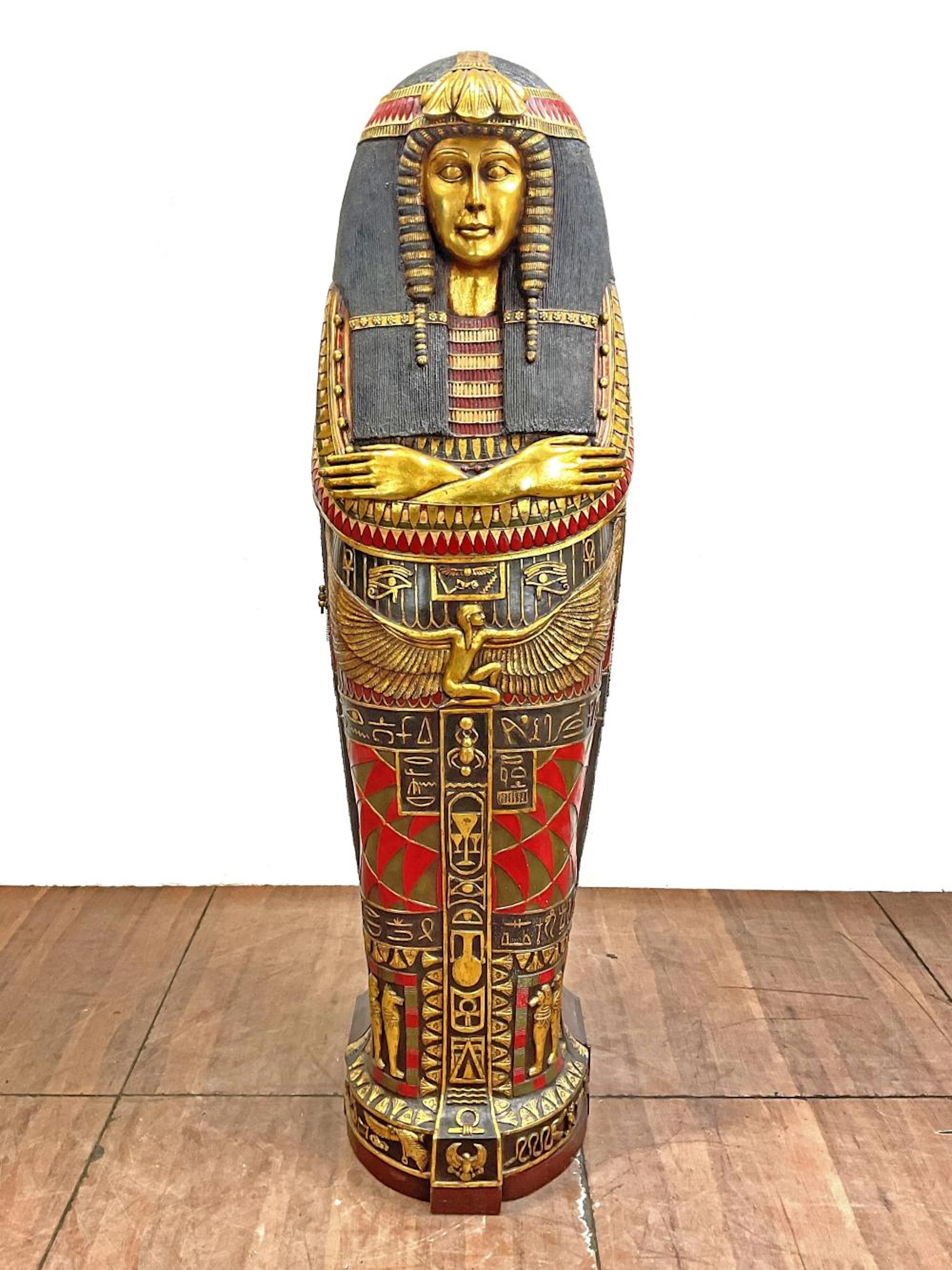 Design Toscano Nefertiti Sarcophagus Media Cabinet