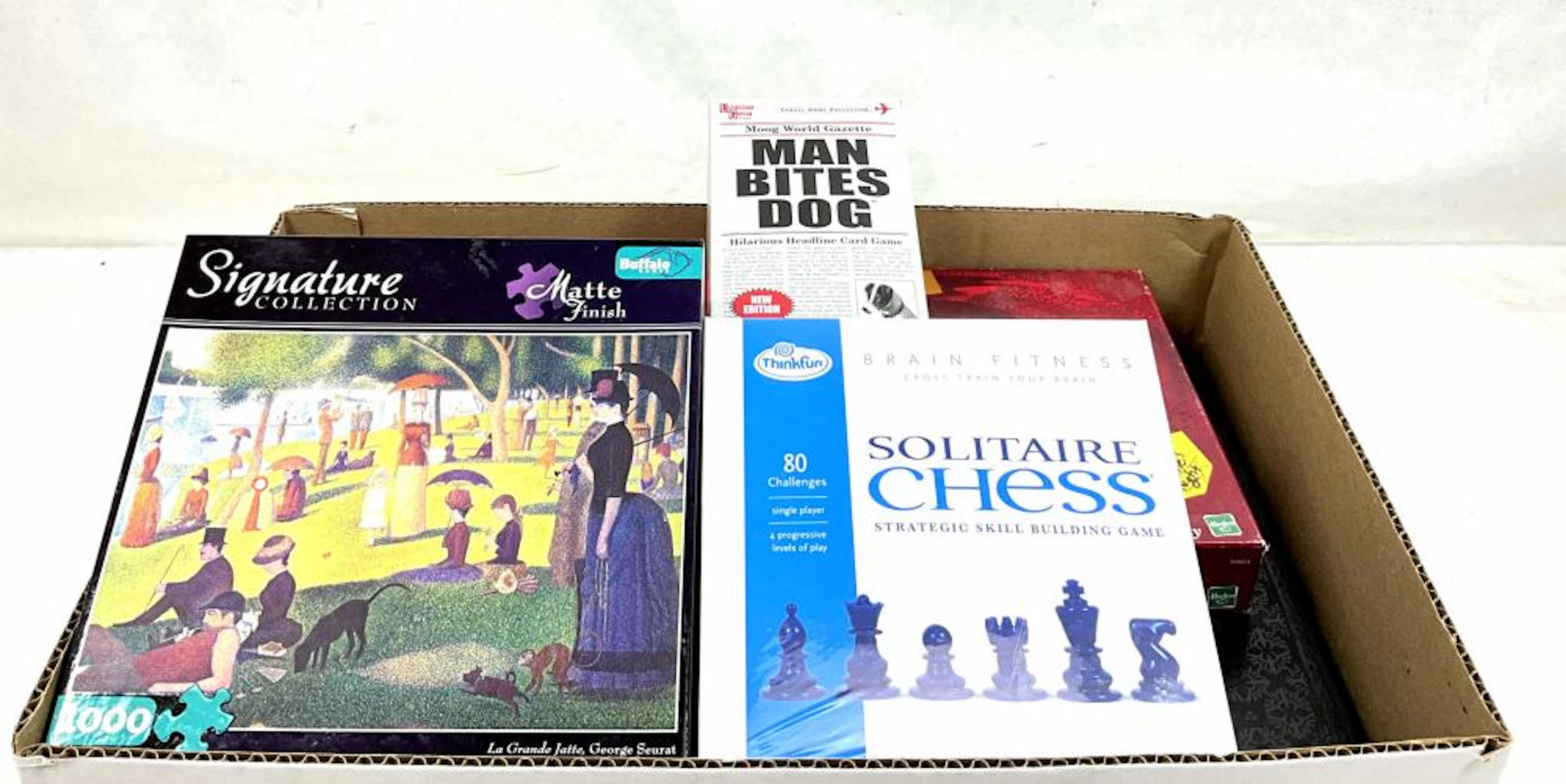 (5pc) Assorted Board Games & Jig Saw Puzzle