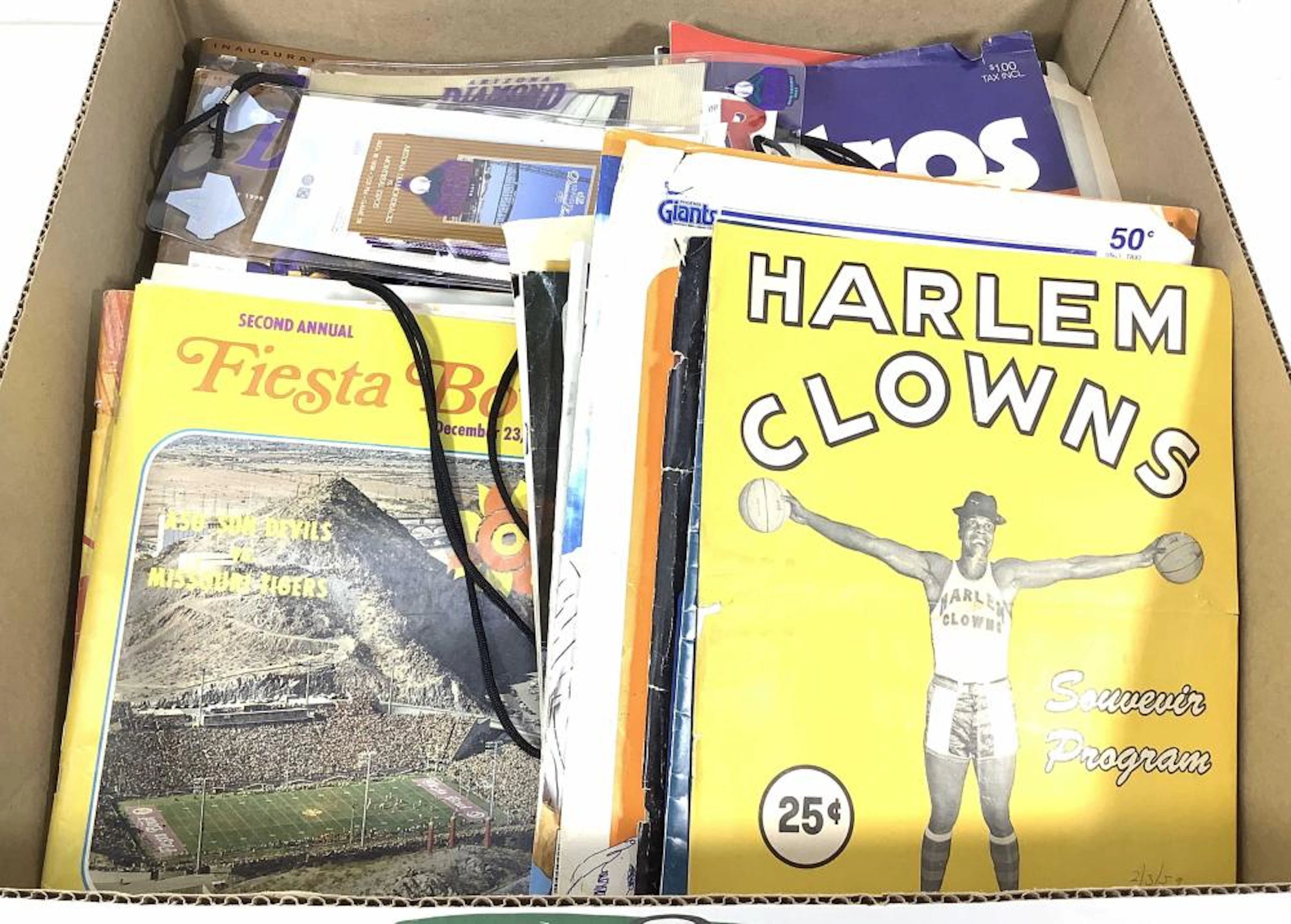Vintage Arizona NHL, MLB, NBA, NFL Programs, Tickets