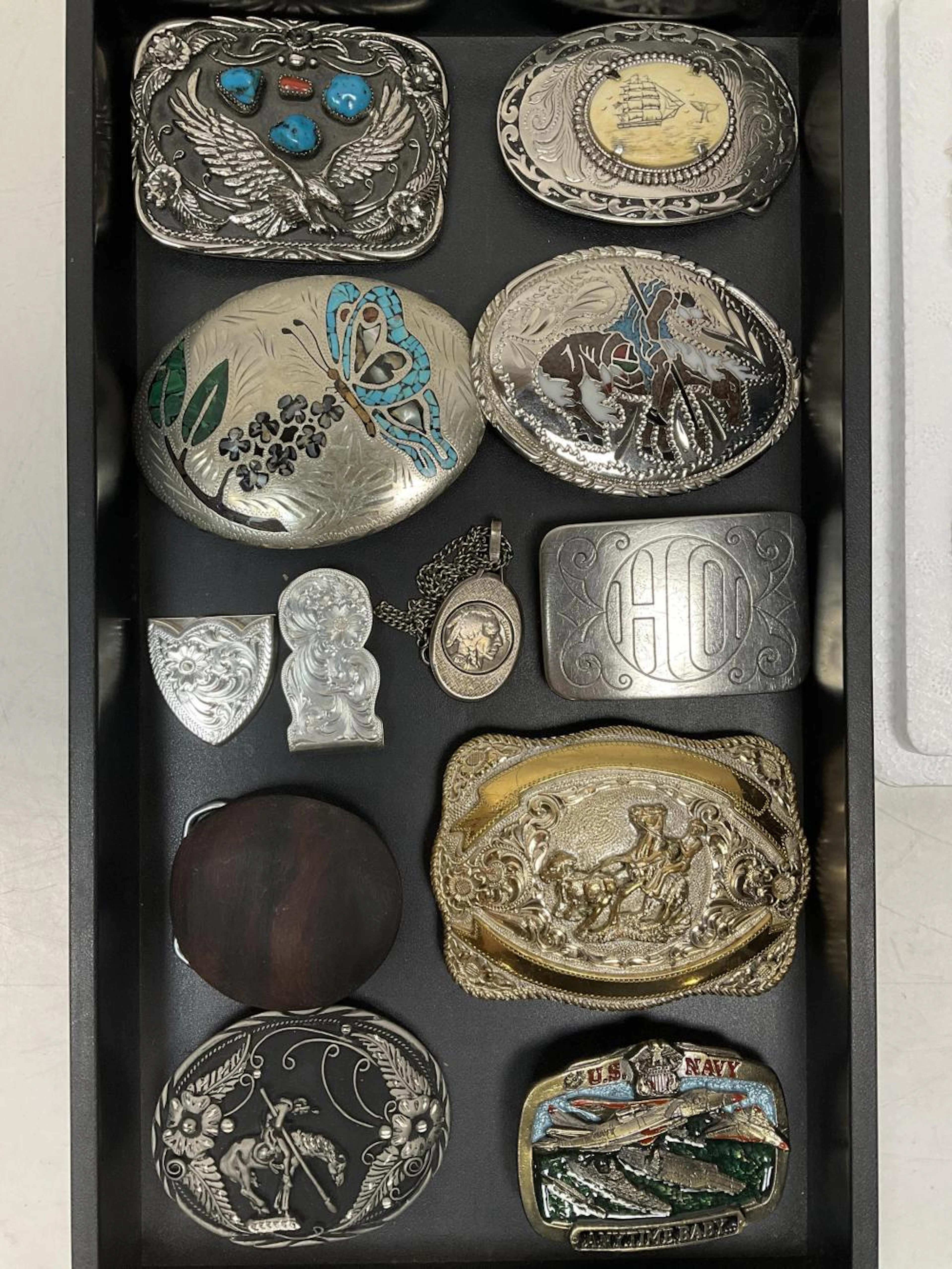 Southwestern Mineral Belt Buckles, Budweiser