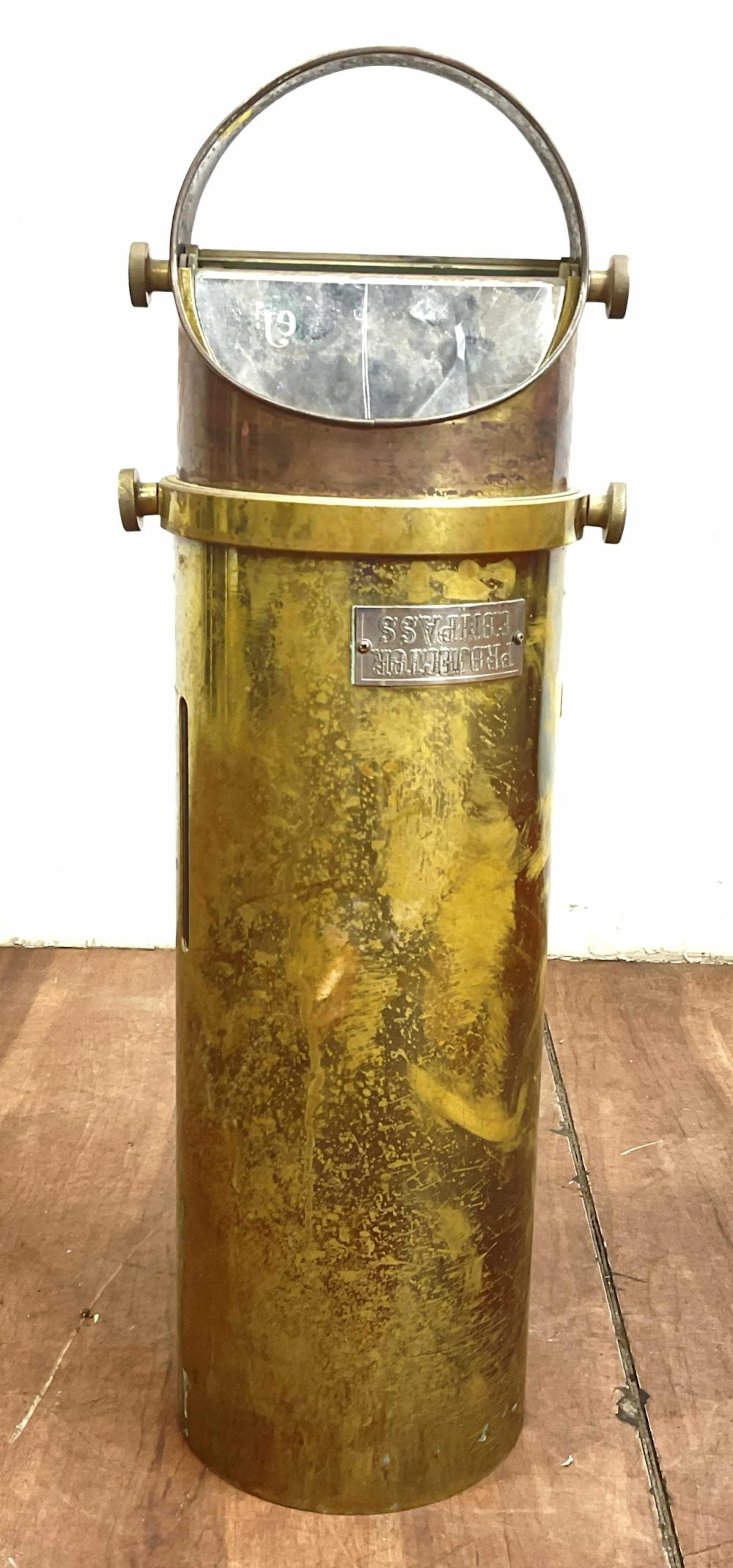 Vintage Brass Ships Projector Compass / Binnacle
