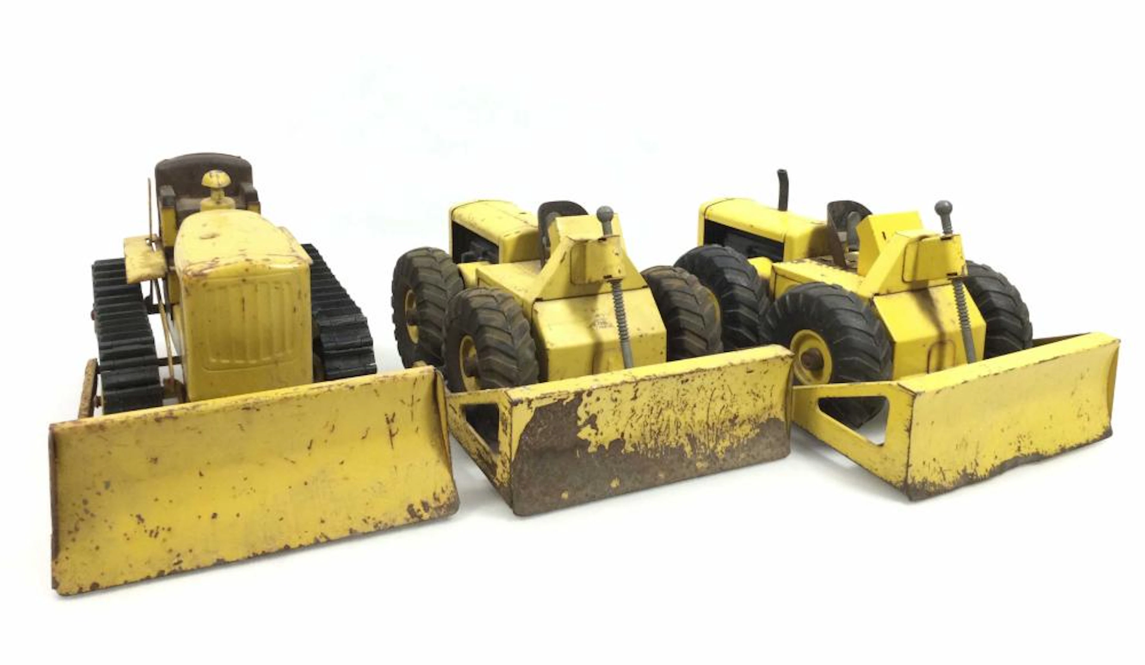 (3pc) Nylint Pressed Steel Toy Tractors