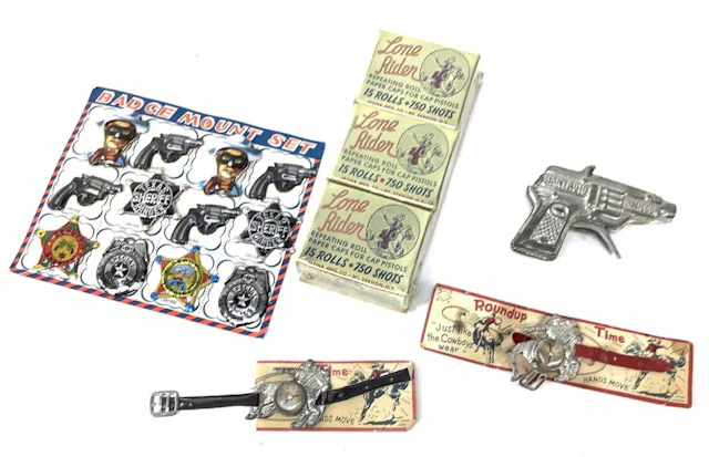 Vintage Loan Rider Paper Caps, Cap Gun, Roundup