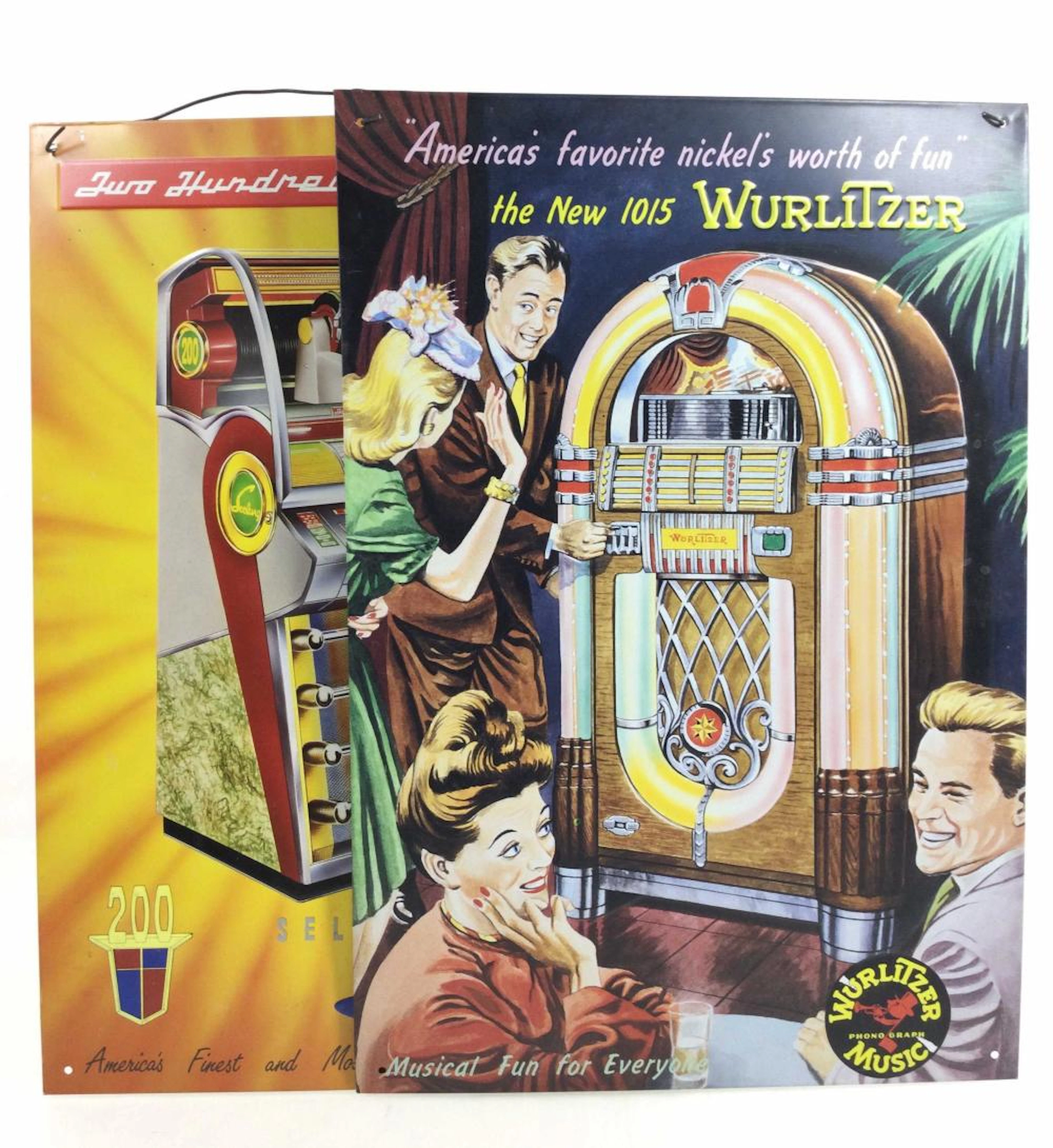 Metal Jukebox Advertising Signs