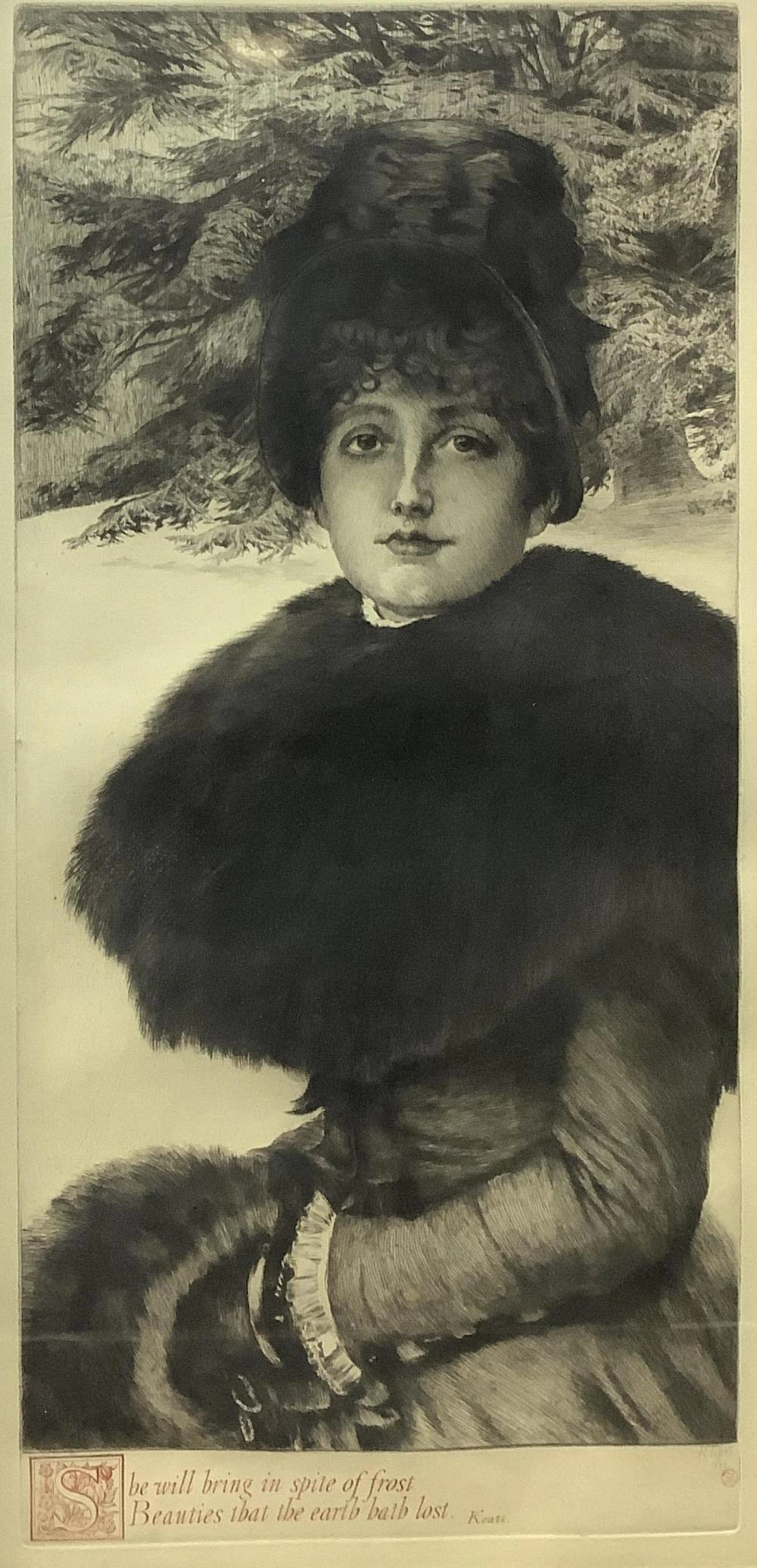 James Tissot (c.1880) Drypoint Etching