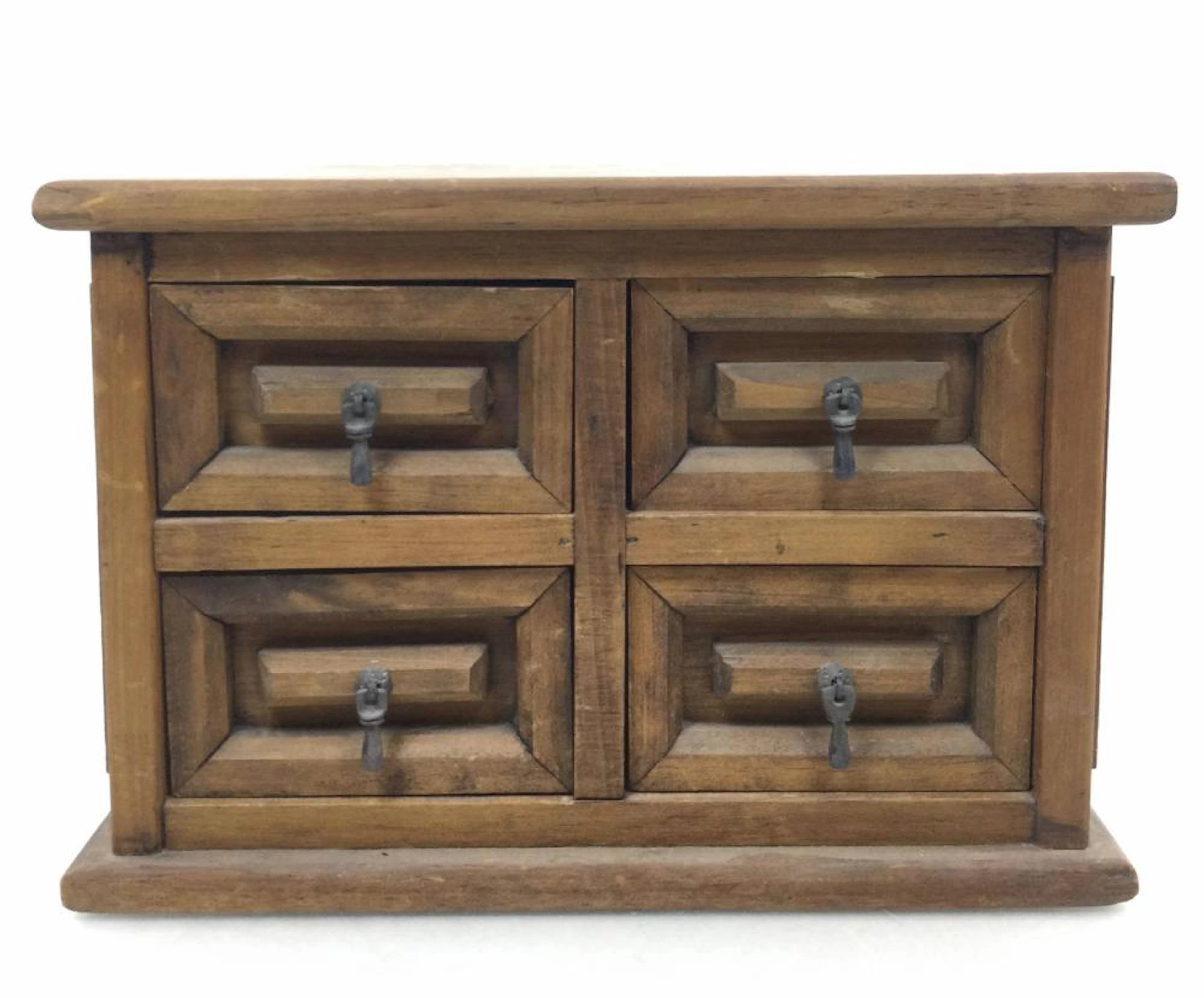Vintage 4 Drawer Wooden Organizer