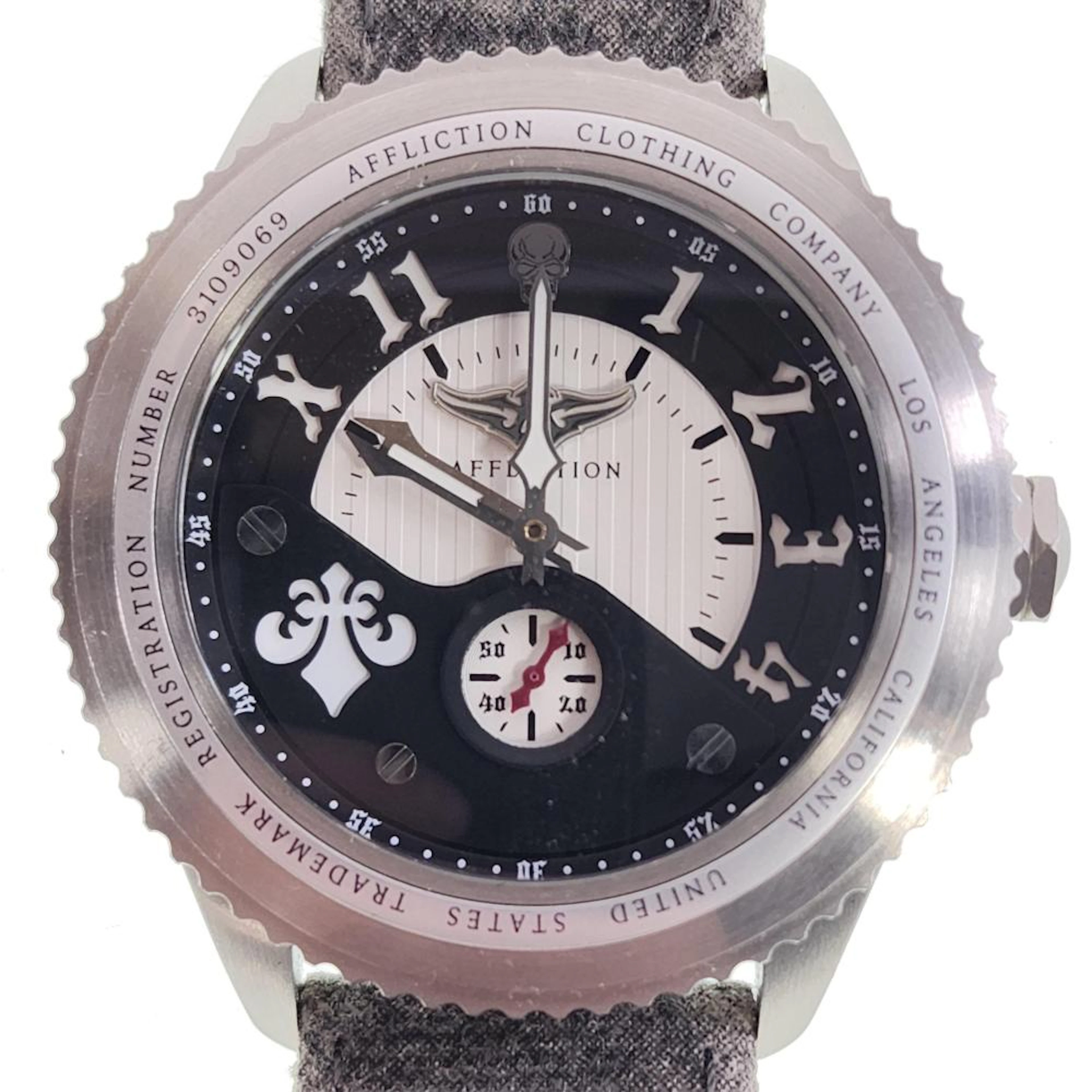 Men's Affliction Live Fast Designer Wrist Watch