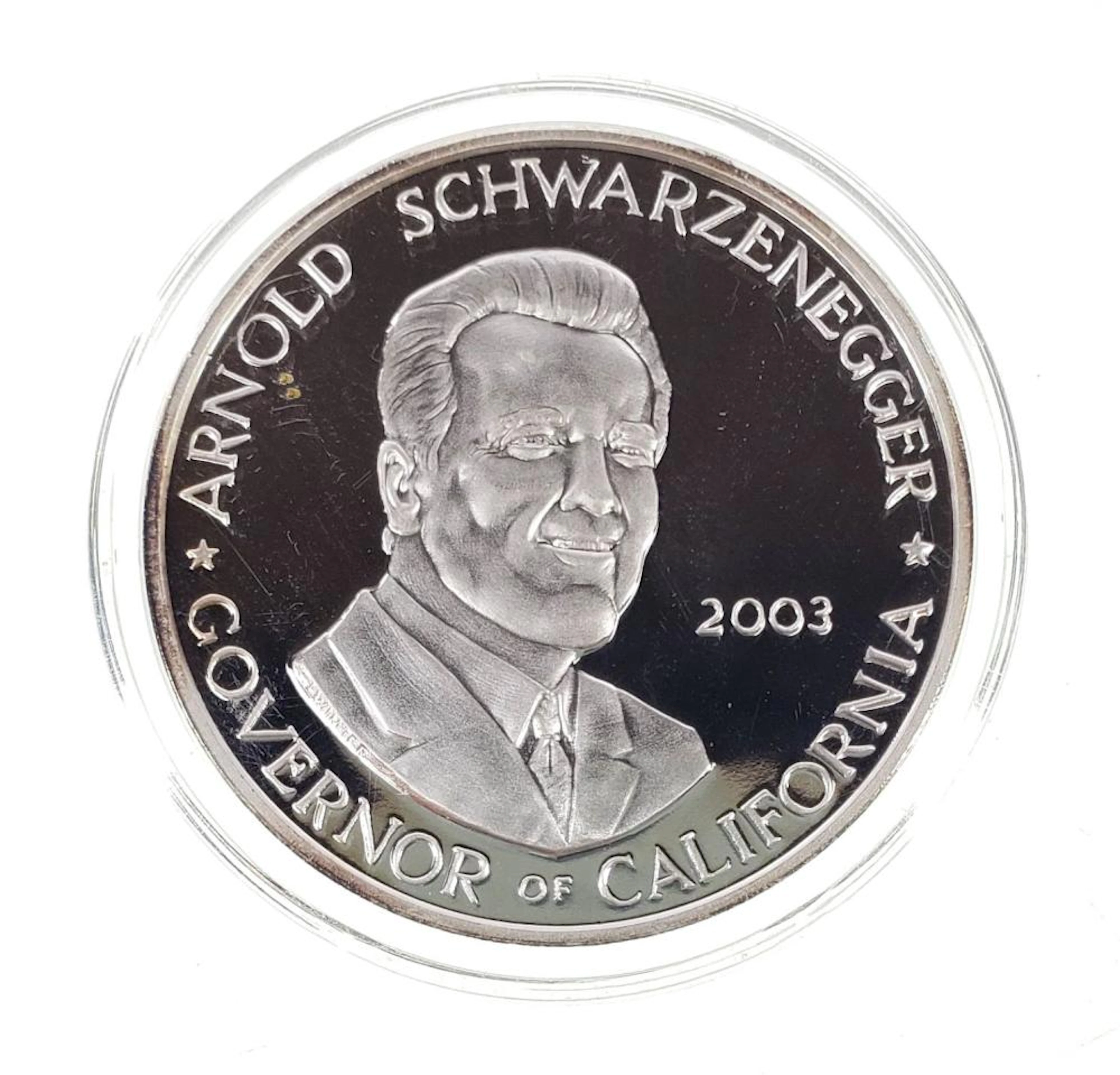 2003 Arnold Schwarzenegger. 999 Fine Silver Round