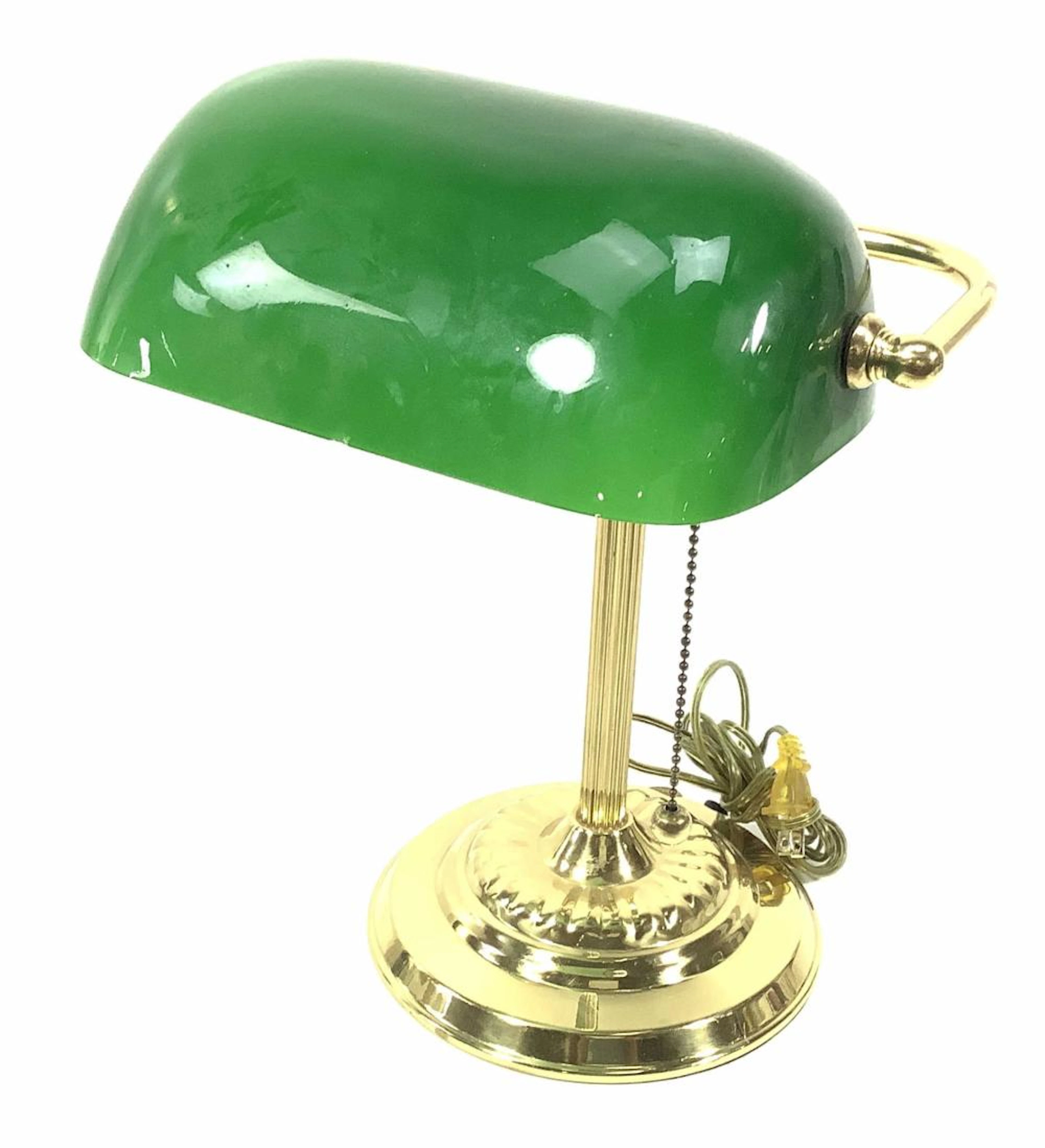 Bankers Style Brass Desk Lamp