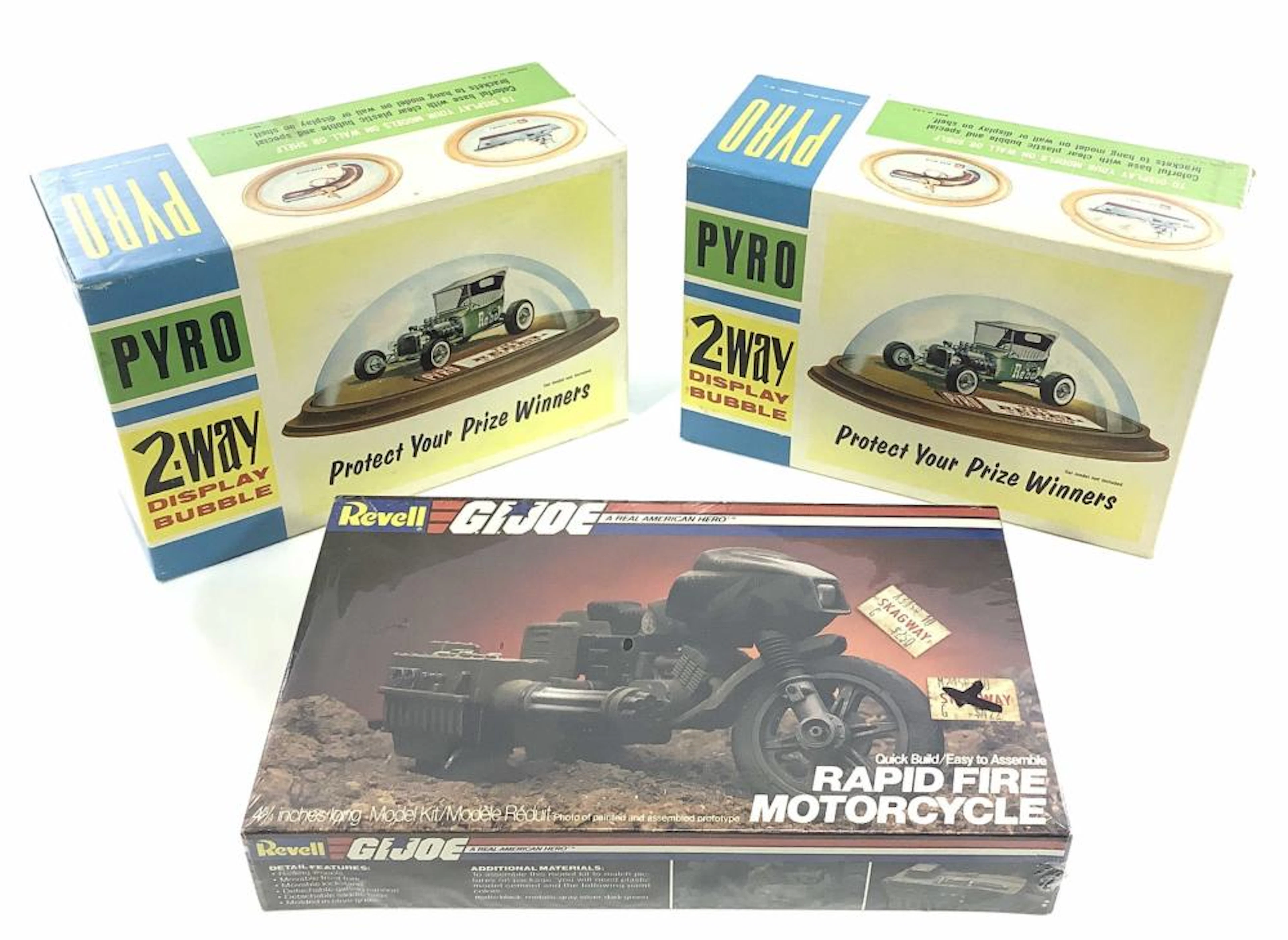 (3pc) Pyro Bubbles & Revell G.I. Joe Model Kit