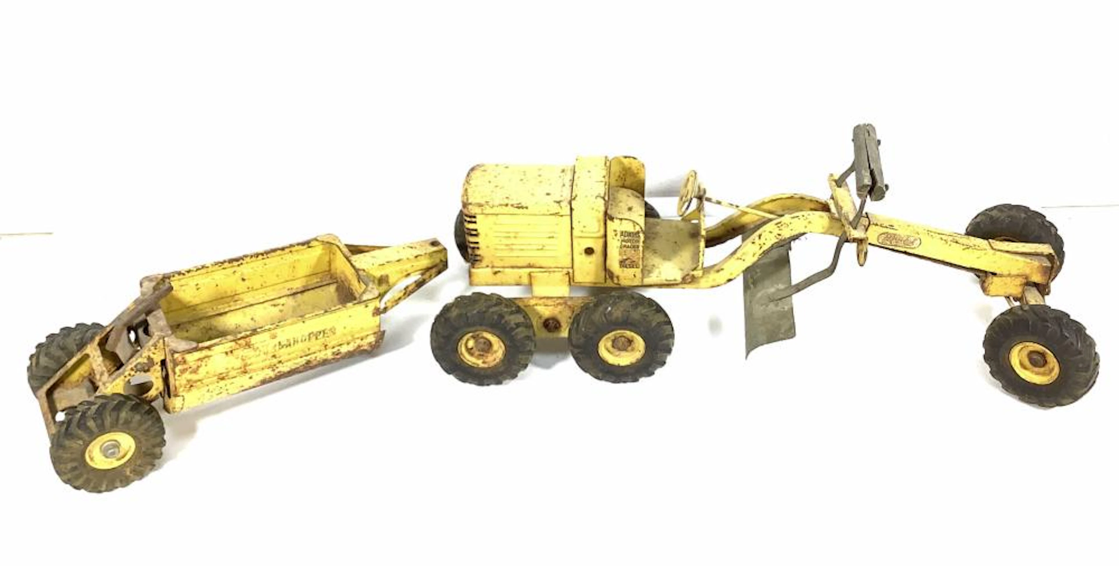 Vintage Doepke Model Toys Road Grader, Hopper