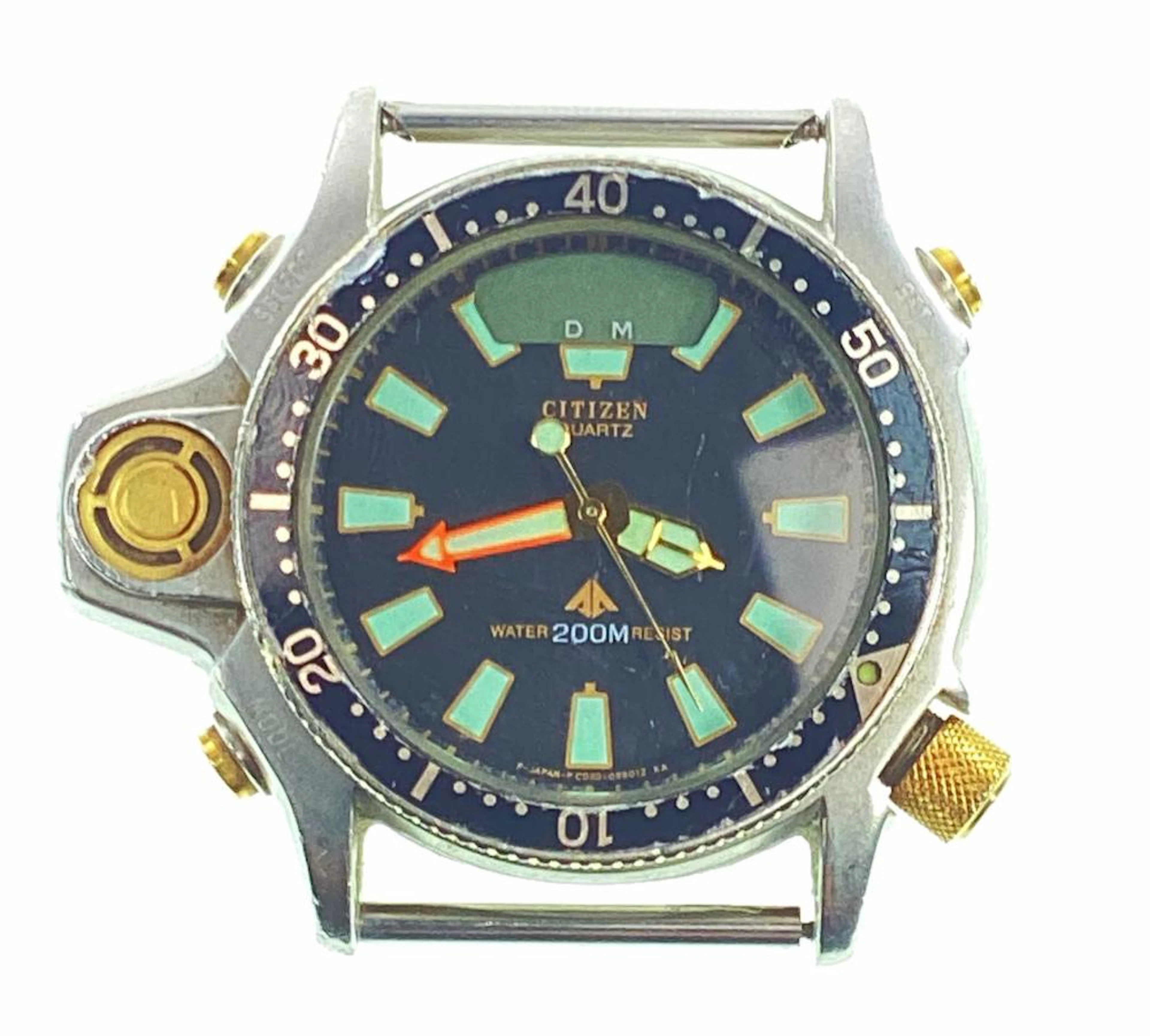 Vintage Citizen Diver Men?s Co20 Aqua Land Watch