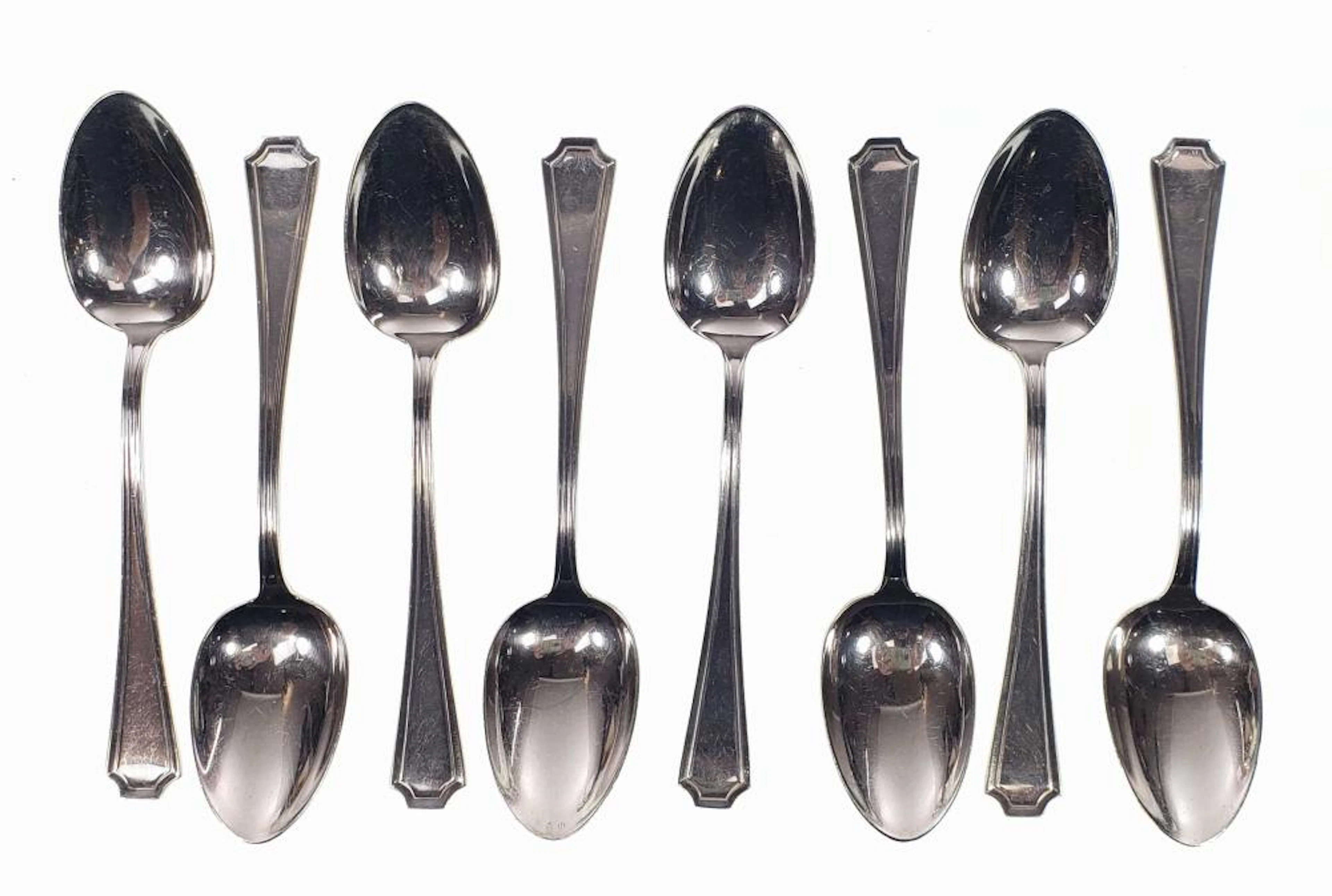 (8) Gorham Fairfax Sterling Silver Teaspoons