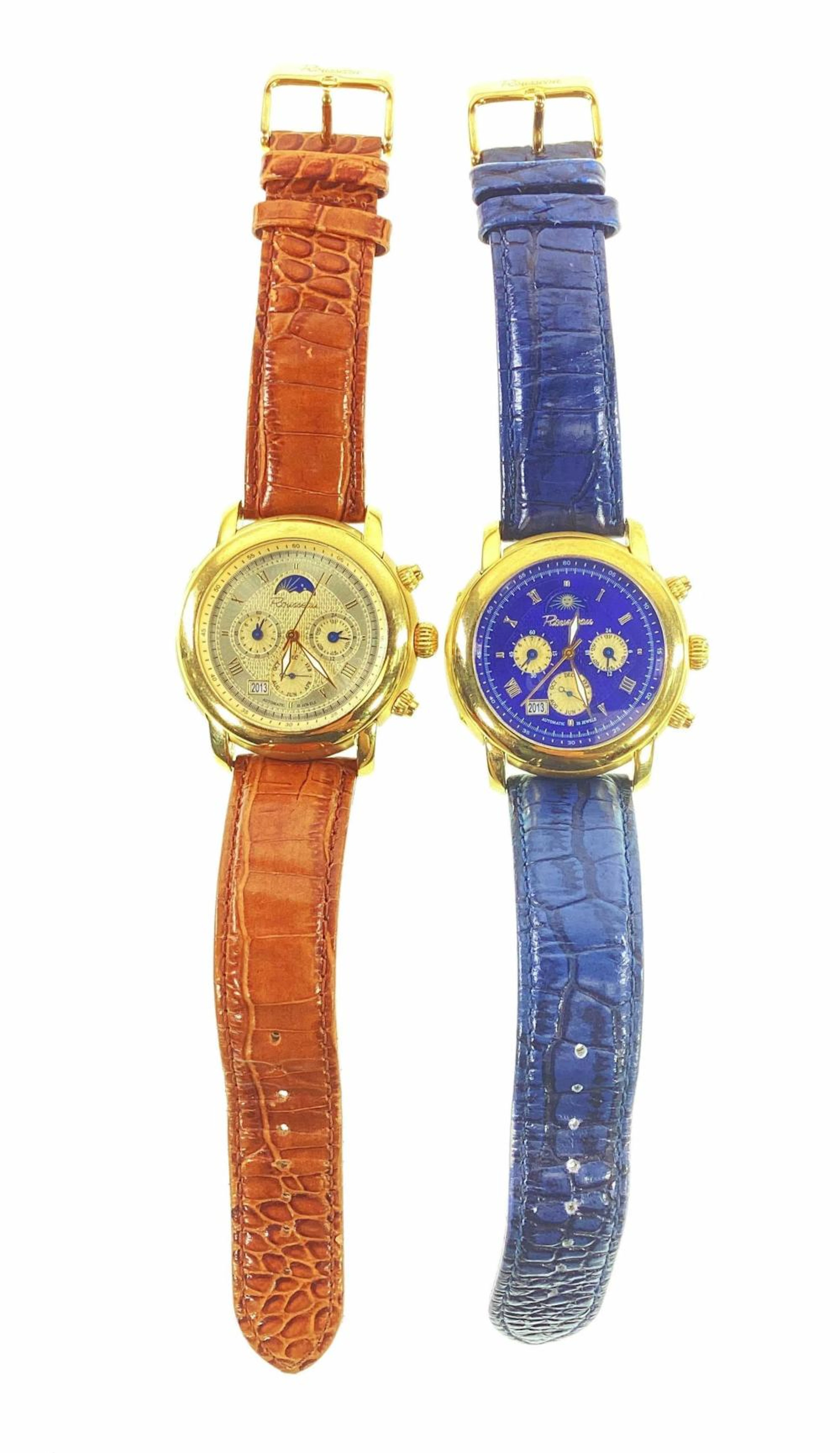 (2) Rousseau Men?s Wrist Watches