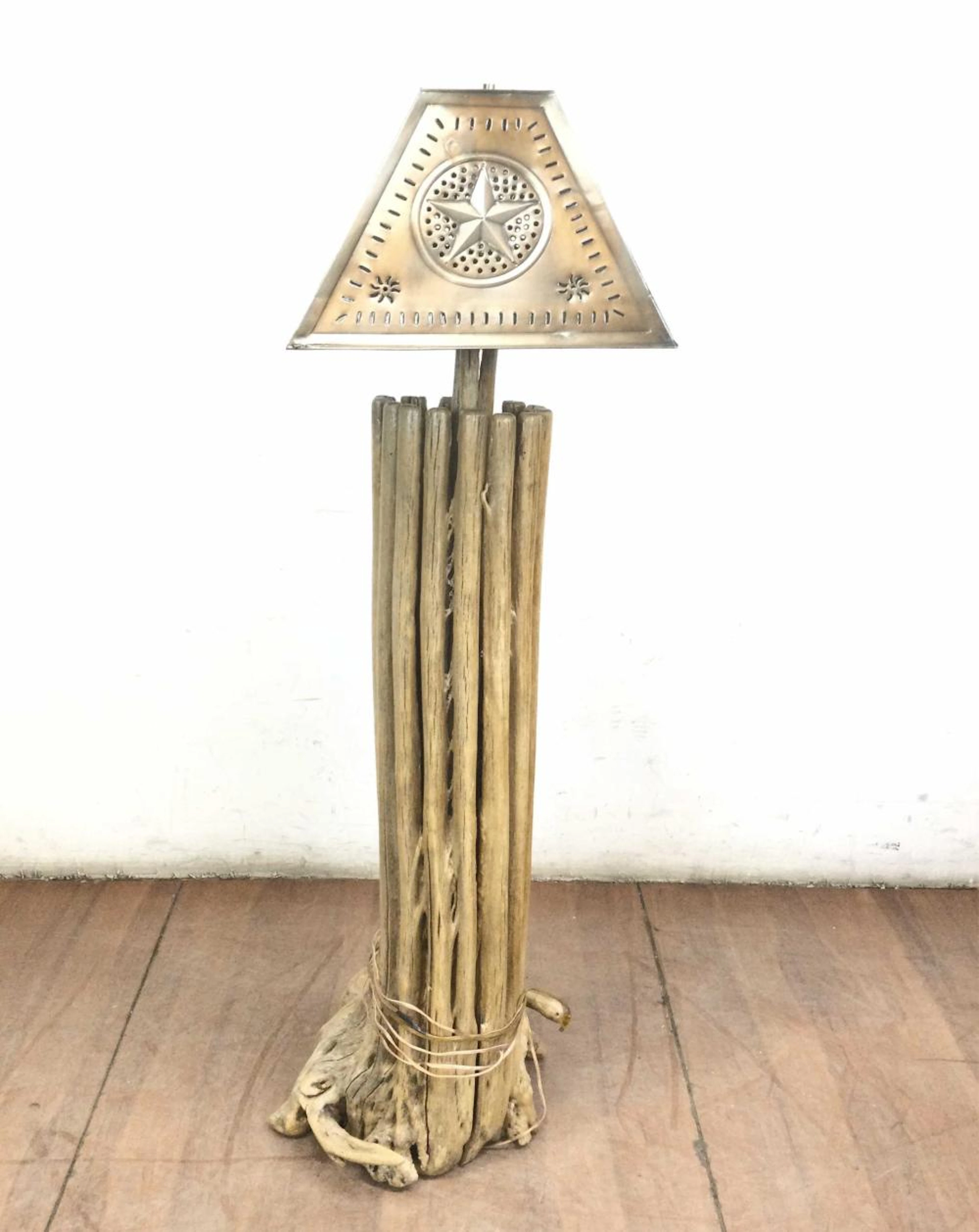 Southwestern Saguaro Skeleton Floor Lamp w/ Shade