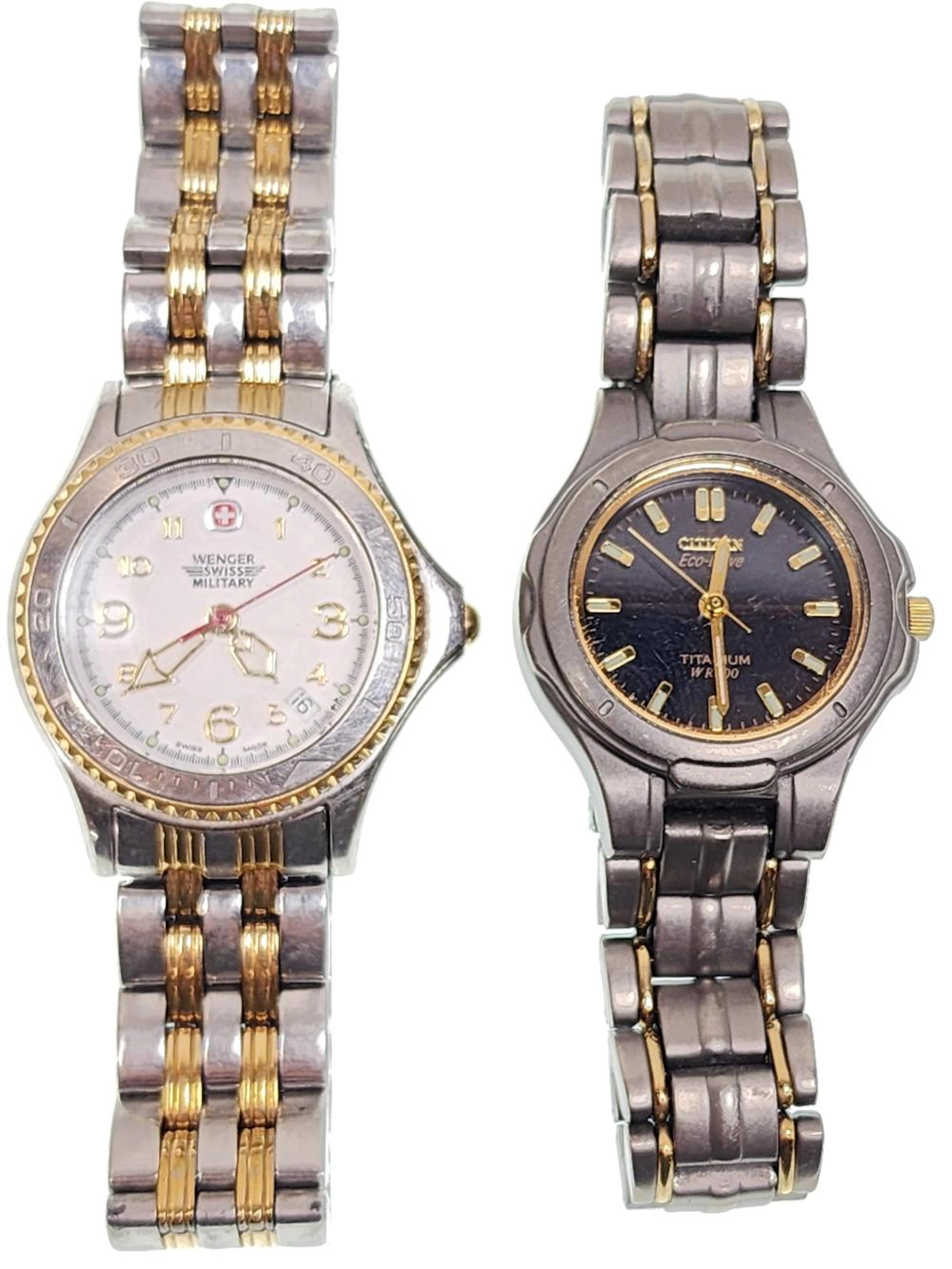 (2) Men's Designer Watches, Wenger Smith