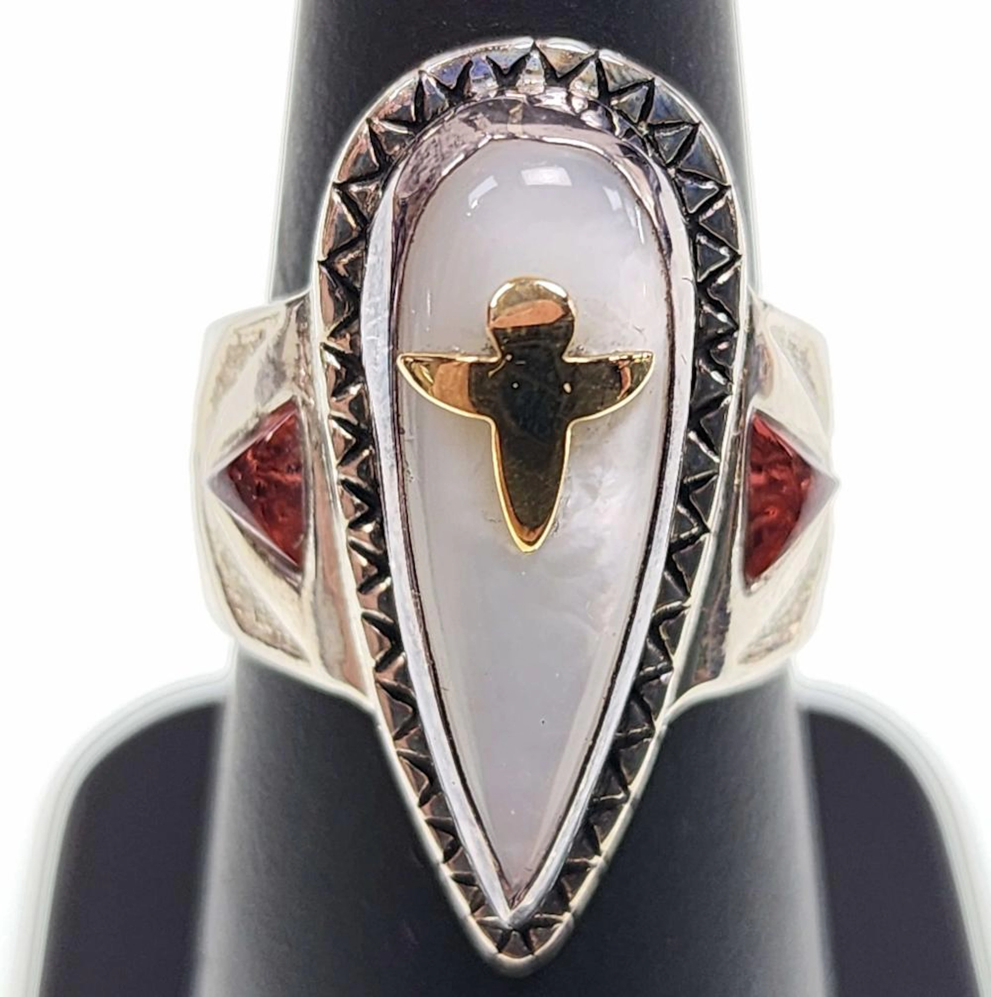 14K Gold & Sterling Adams & Pollock Dragonfly Ring
