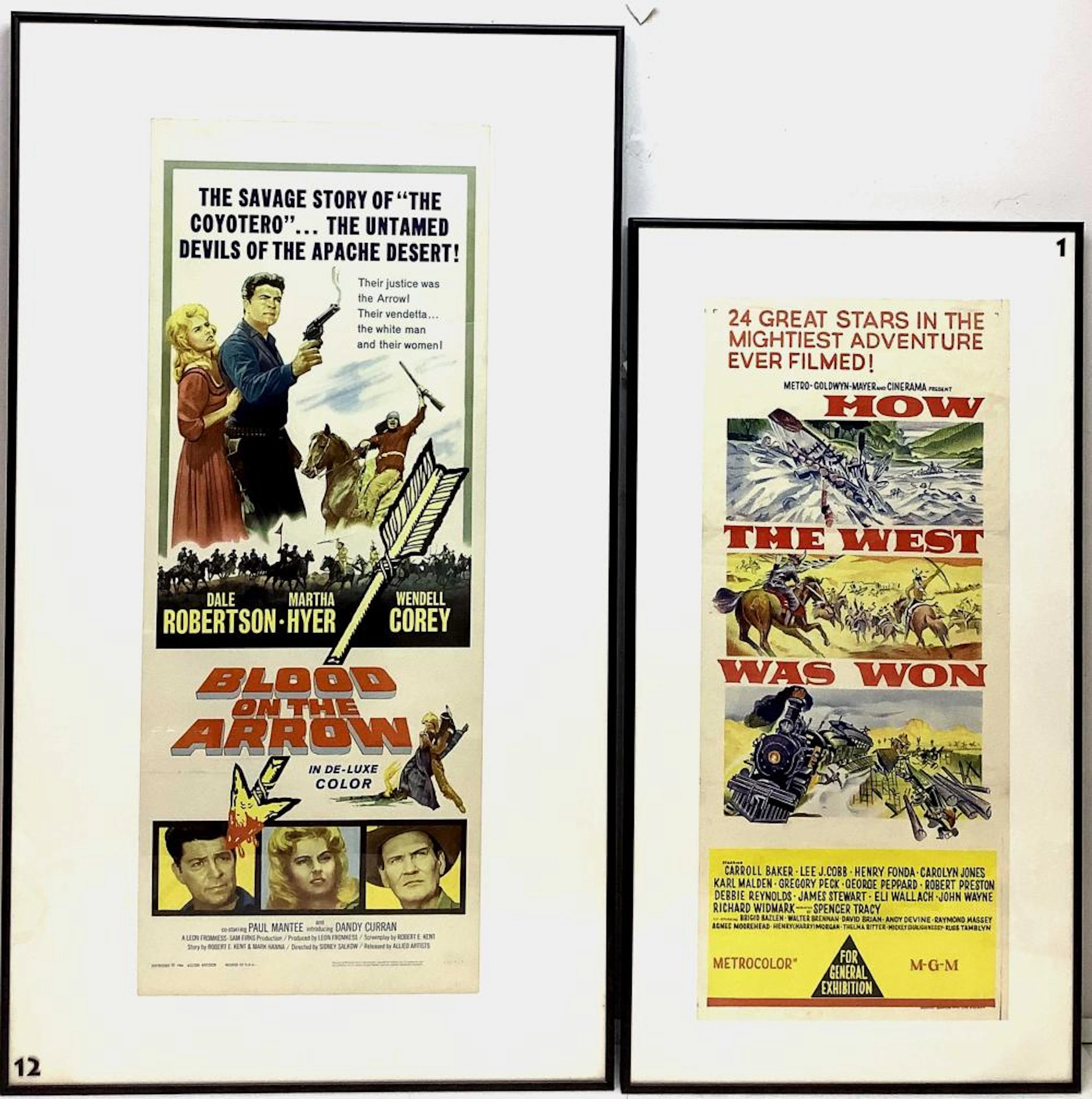 (2pc) 1960?s Western Movie Posters