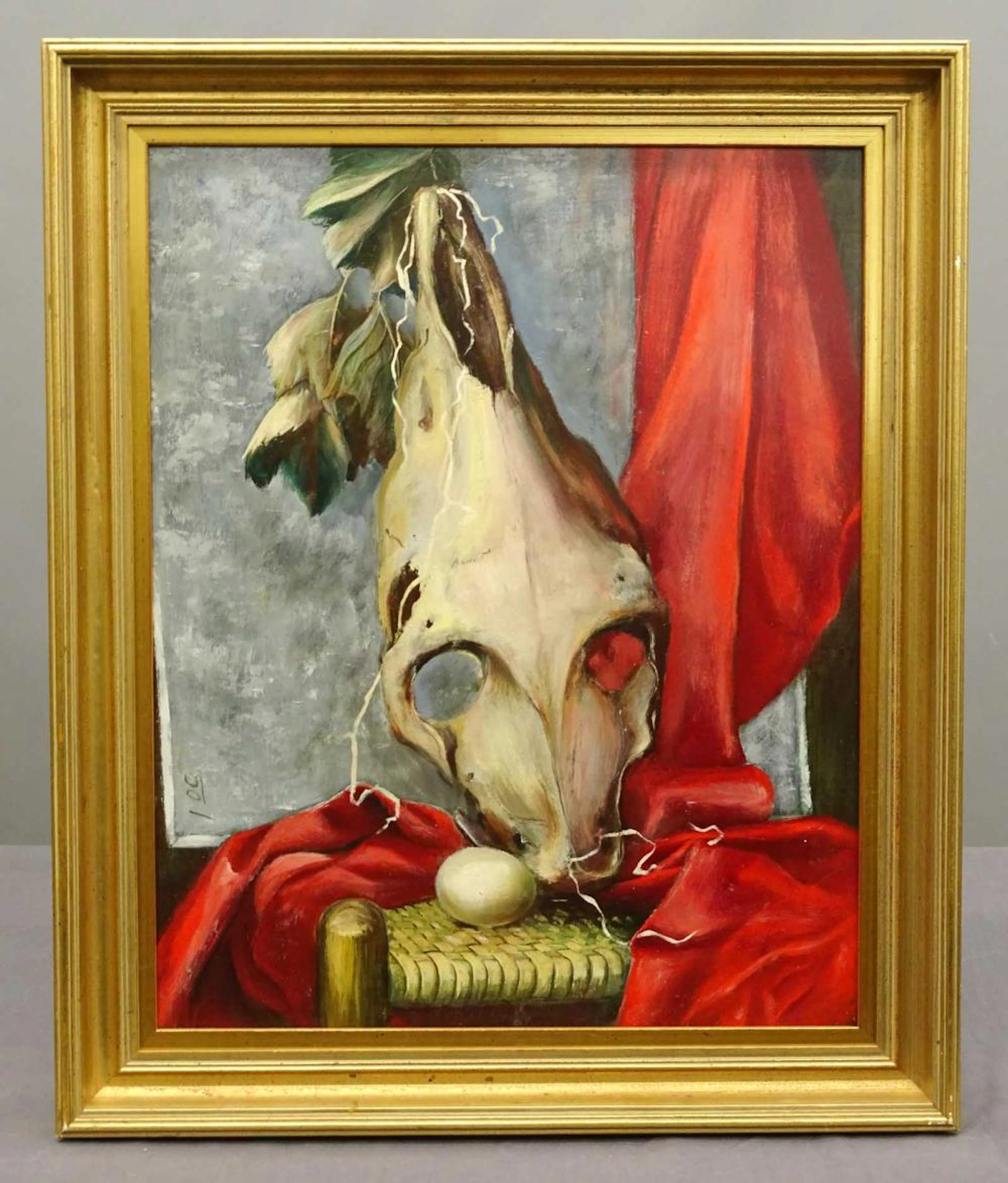 Skull Surreal Sill Life Painting