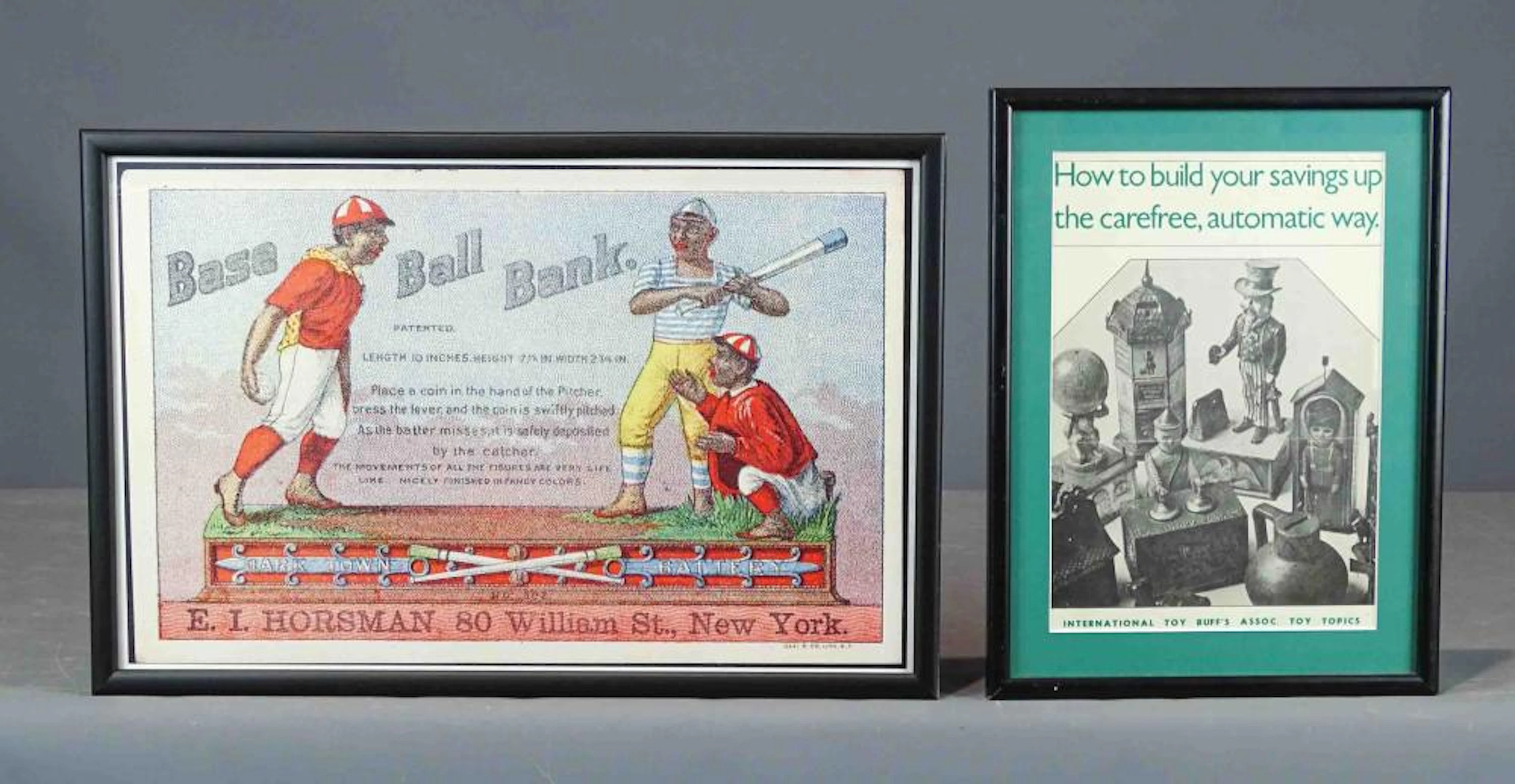 Enlarged Trade Card for a Mechanical Bank