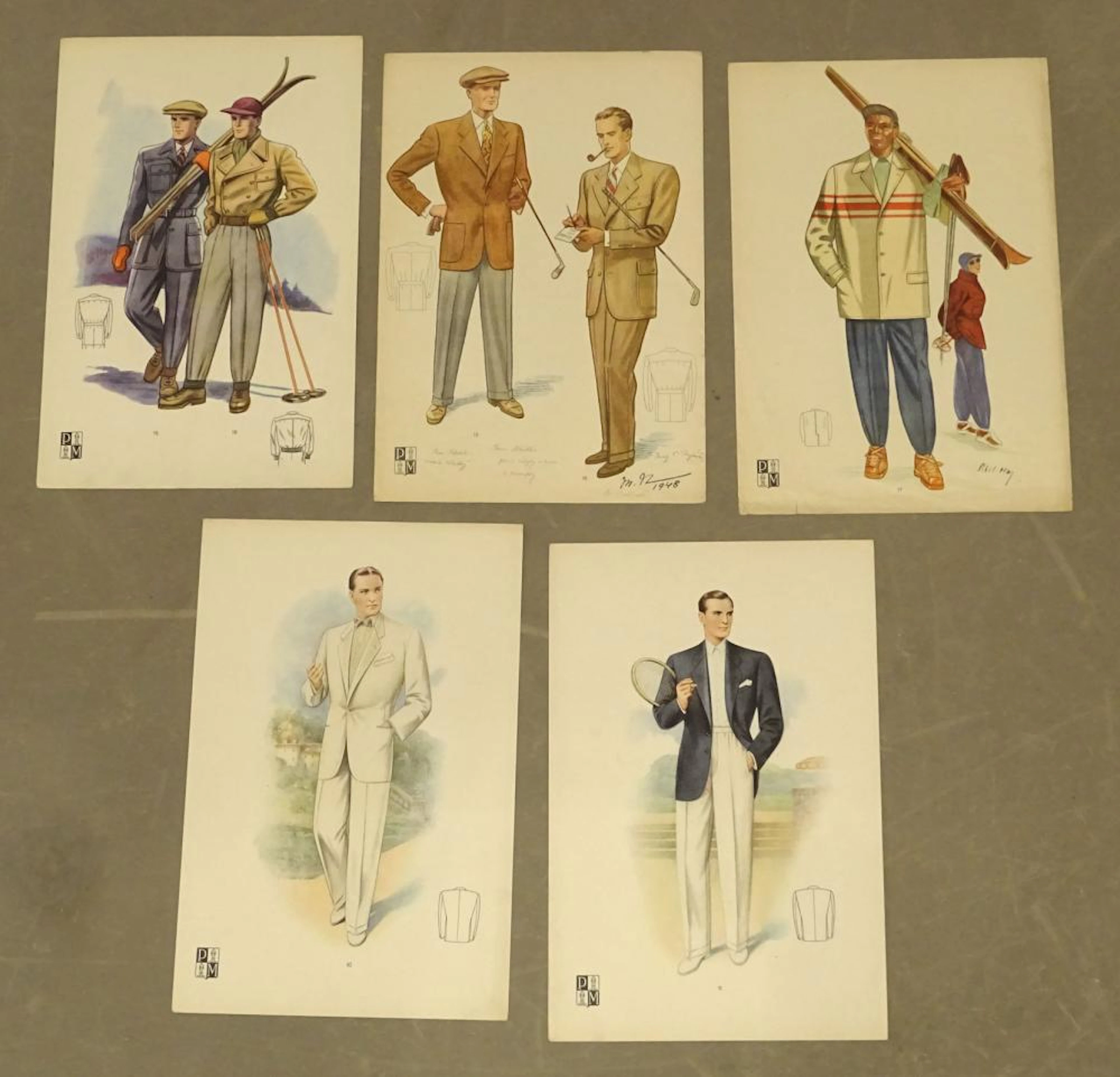 Gentleman's Vintage Fashion Prints (5)