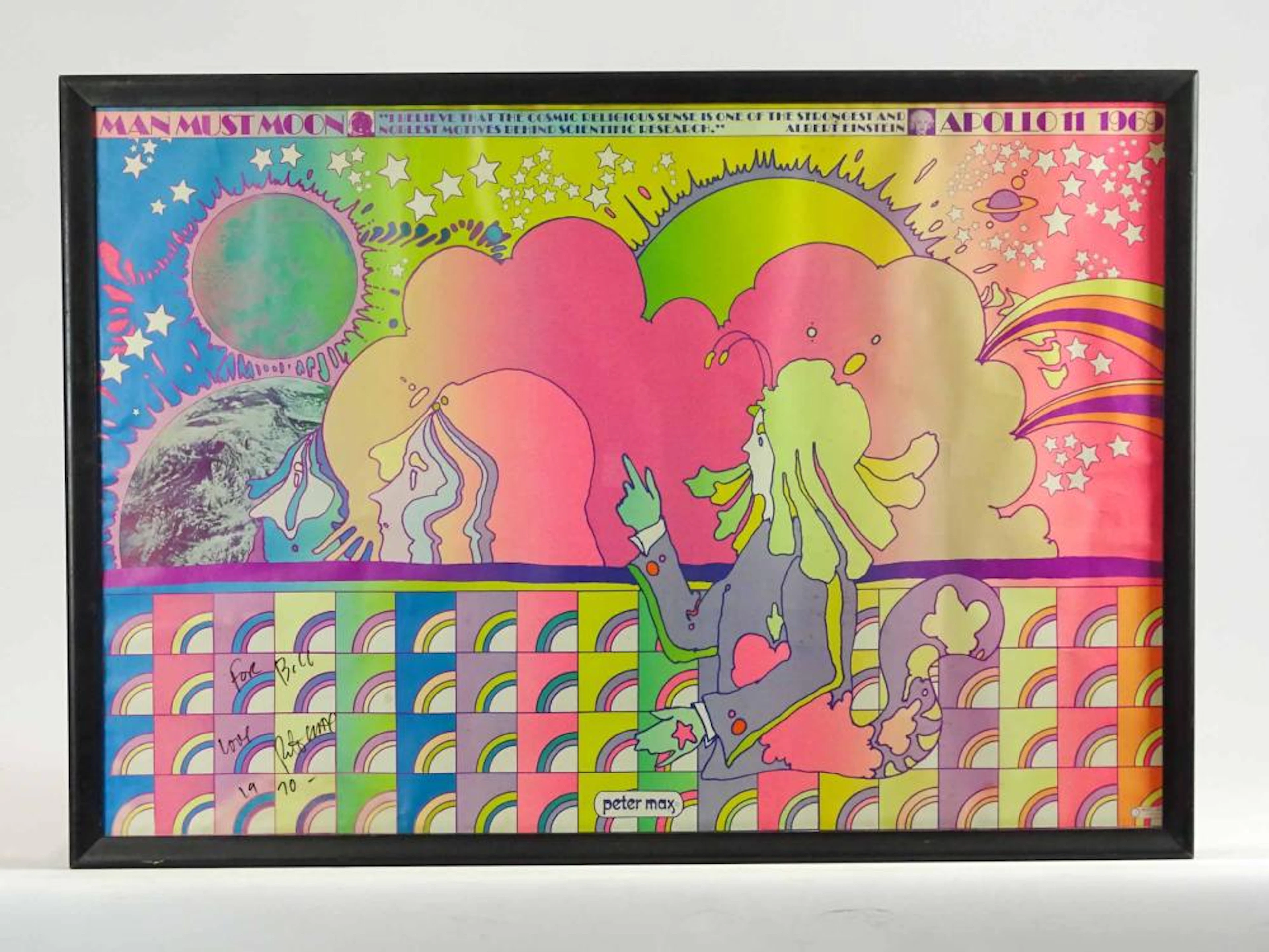 Peter Max Autographed Poster