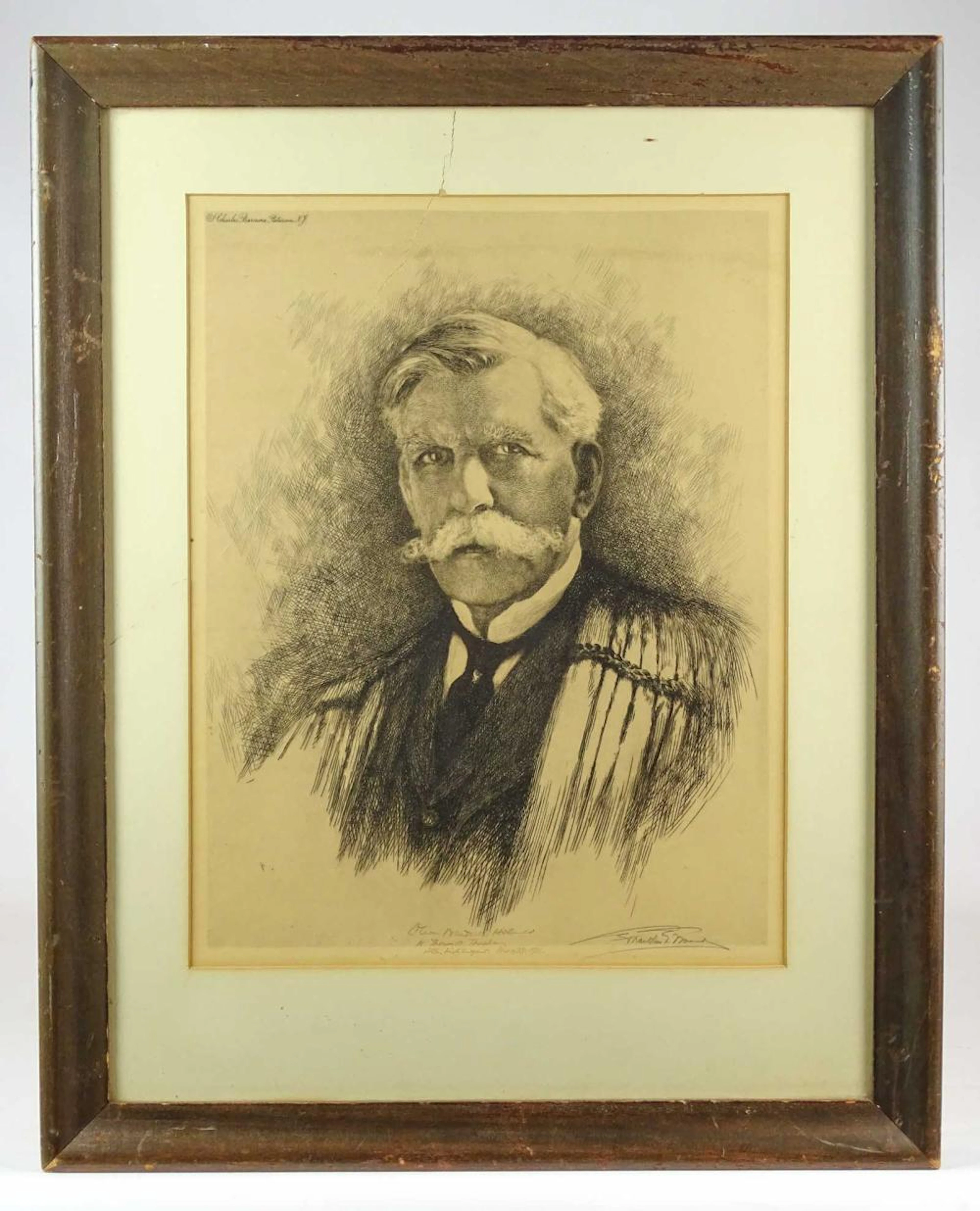 Oliver Wendell Holmes Autograph Portrait
