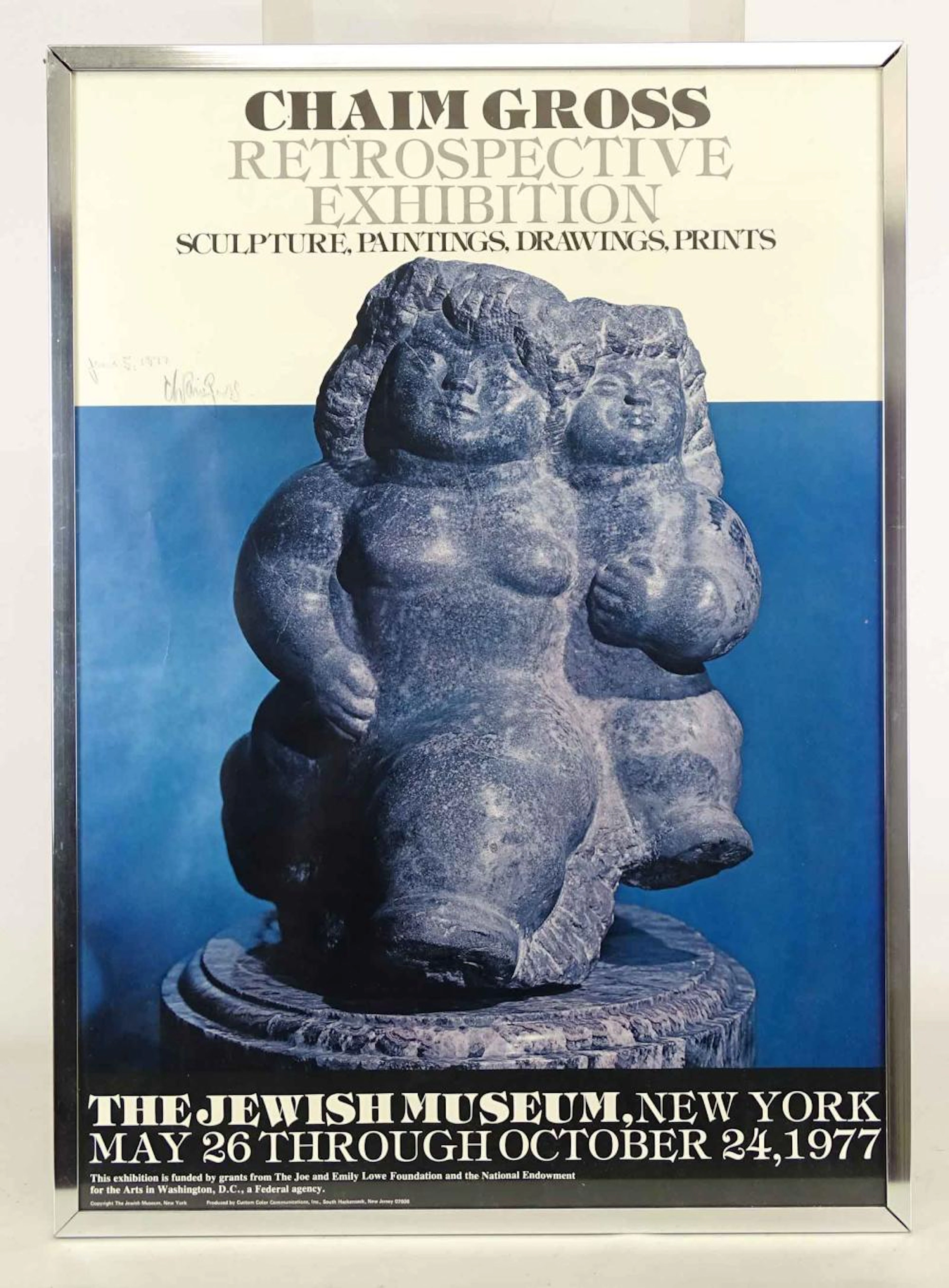 Chaim Gross Judaica Exhibition Poster