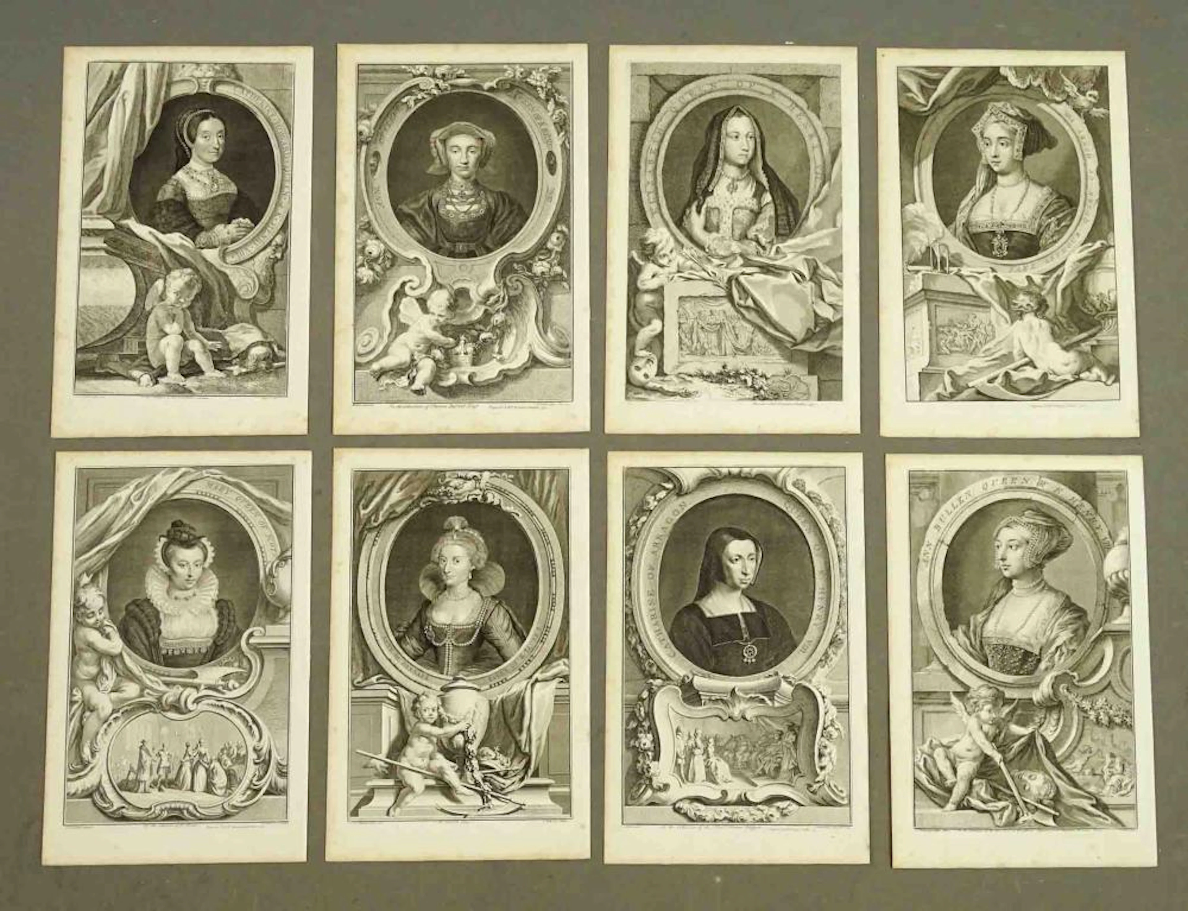 Set of Antique Prints of Queens