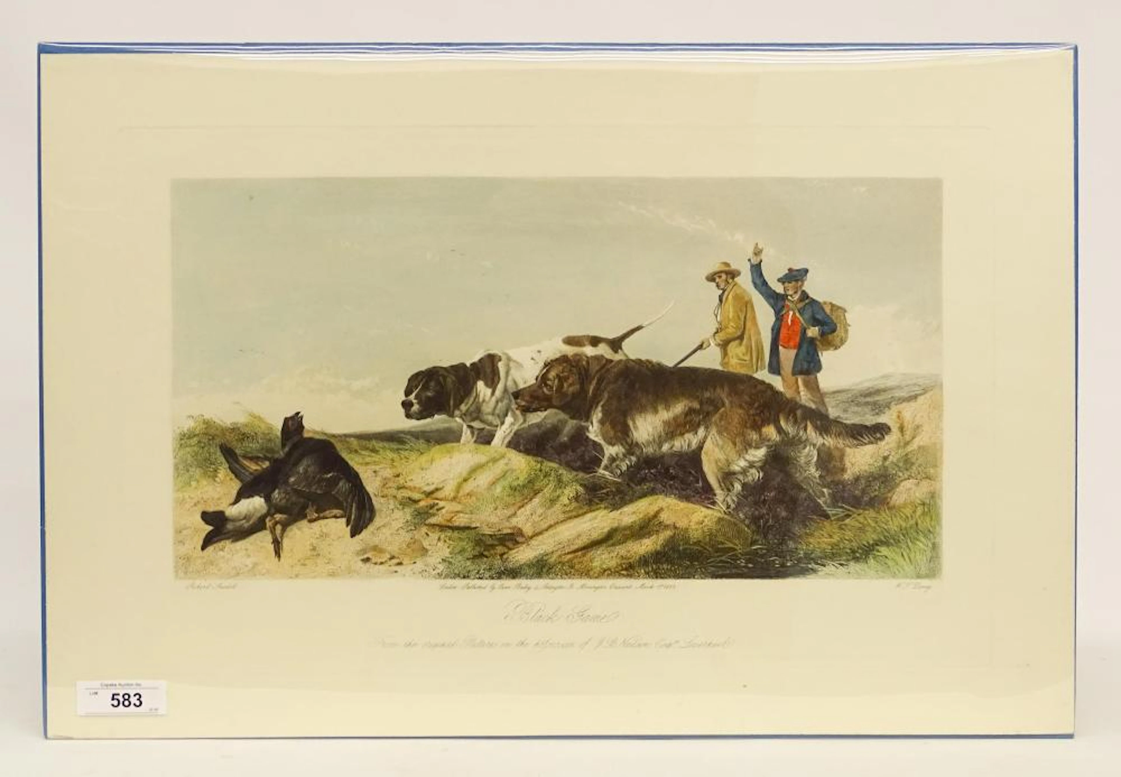 Black Game, Wild Bird Hunting Print