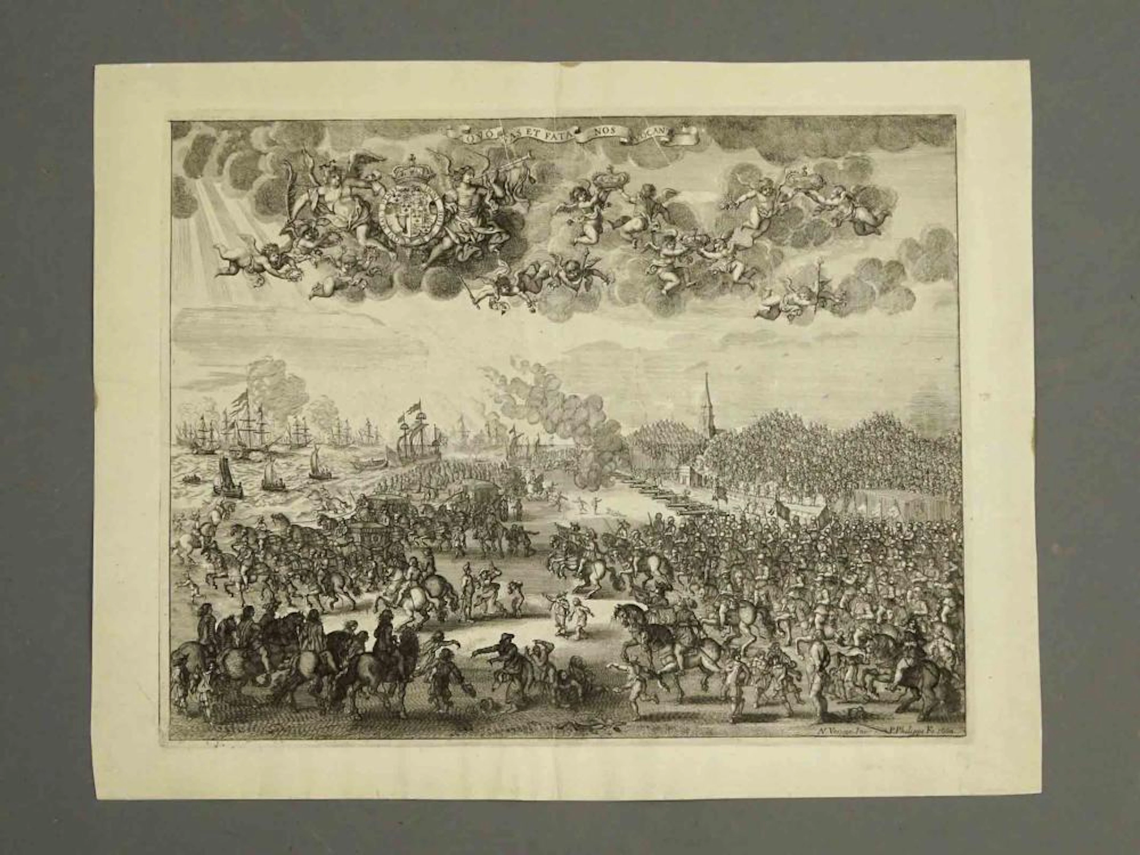 Historical Antique Print British King