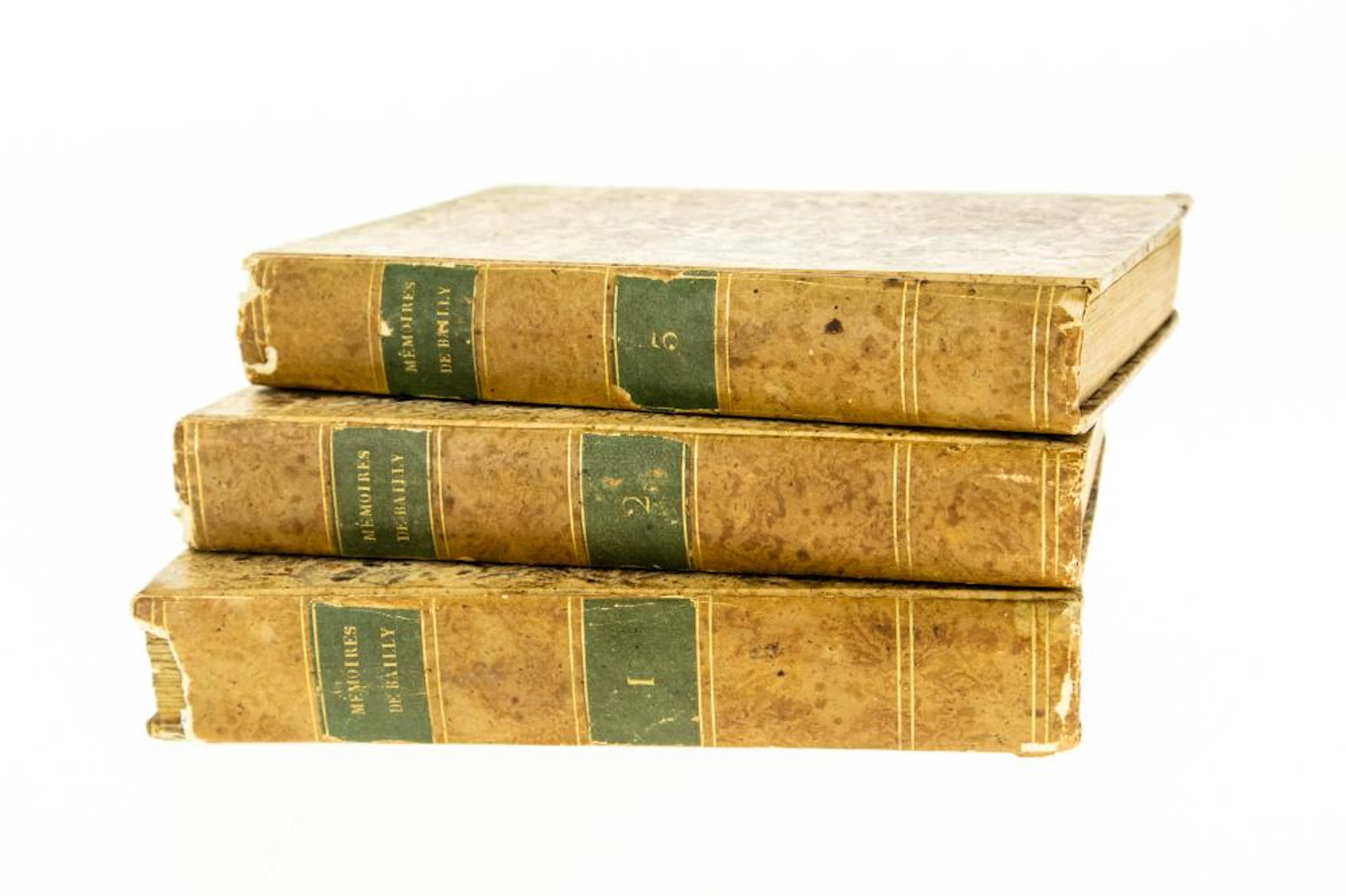 3V Jean-Sylvain Bailly MEMOIRES DE BAILLY 1821-1822...