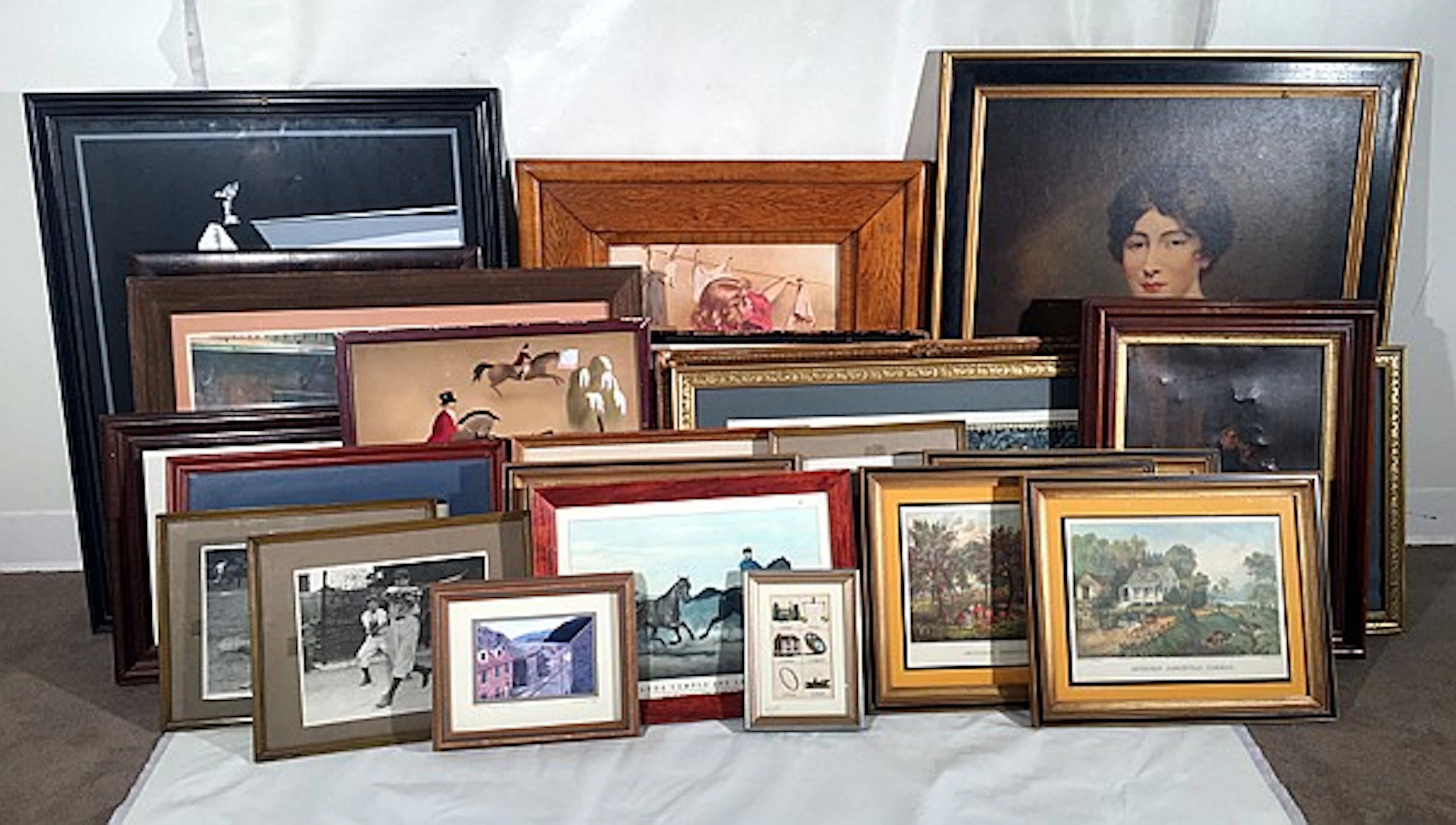23Pcs Antique Vintage Contemporary FRAMED ART Rolls-Royce...