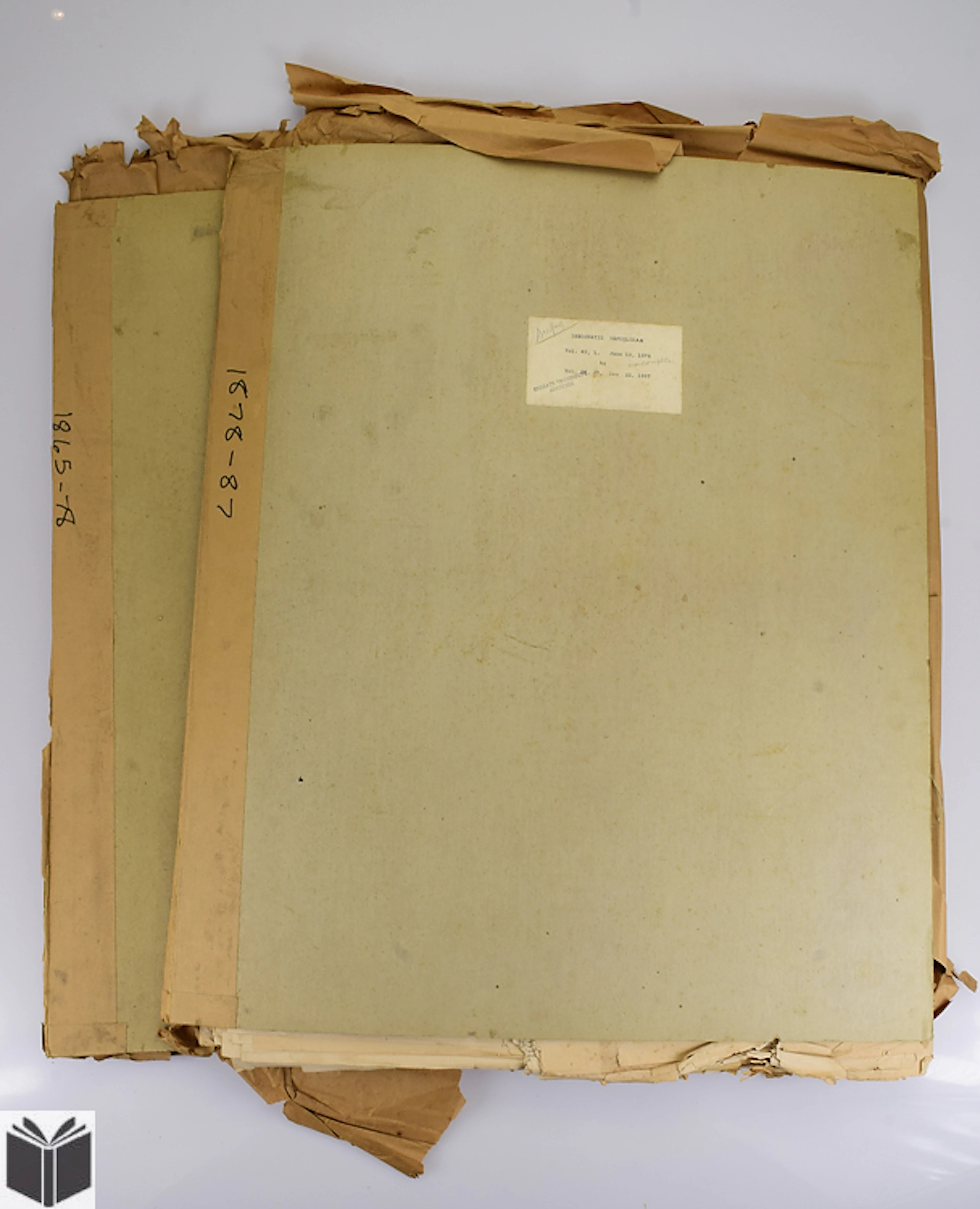 Antique Newsprint 19th Century DEMOCRATIC-REPUBLICAN...