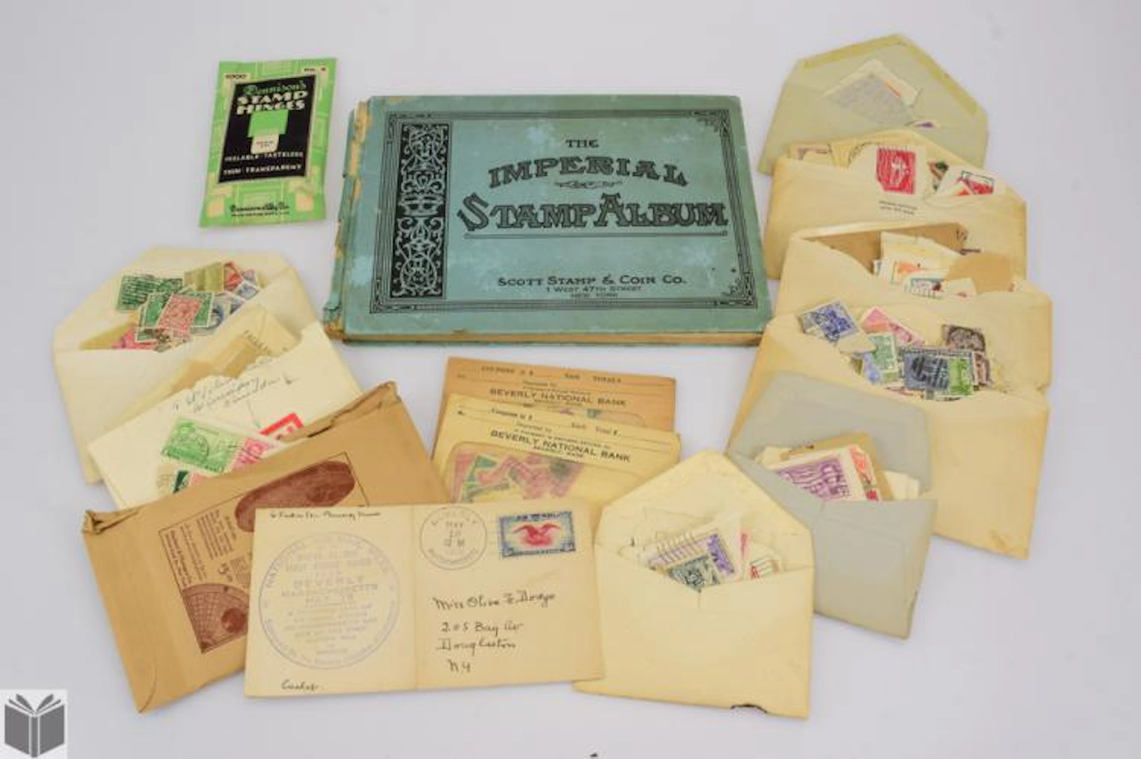 250Pcs Stamps THE SCOTT STAMP & COIN COMPANY c1925...