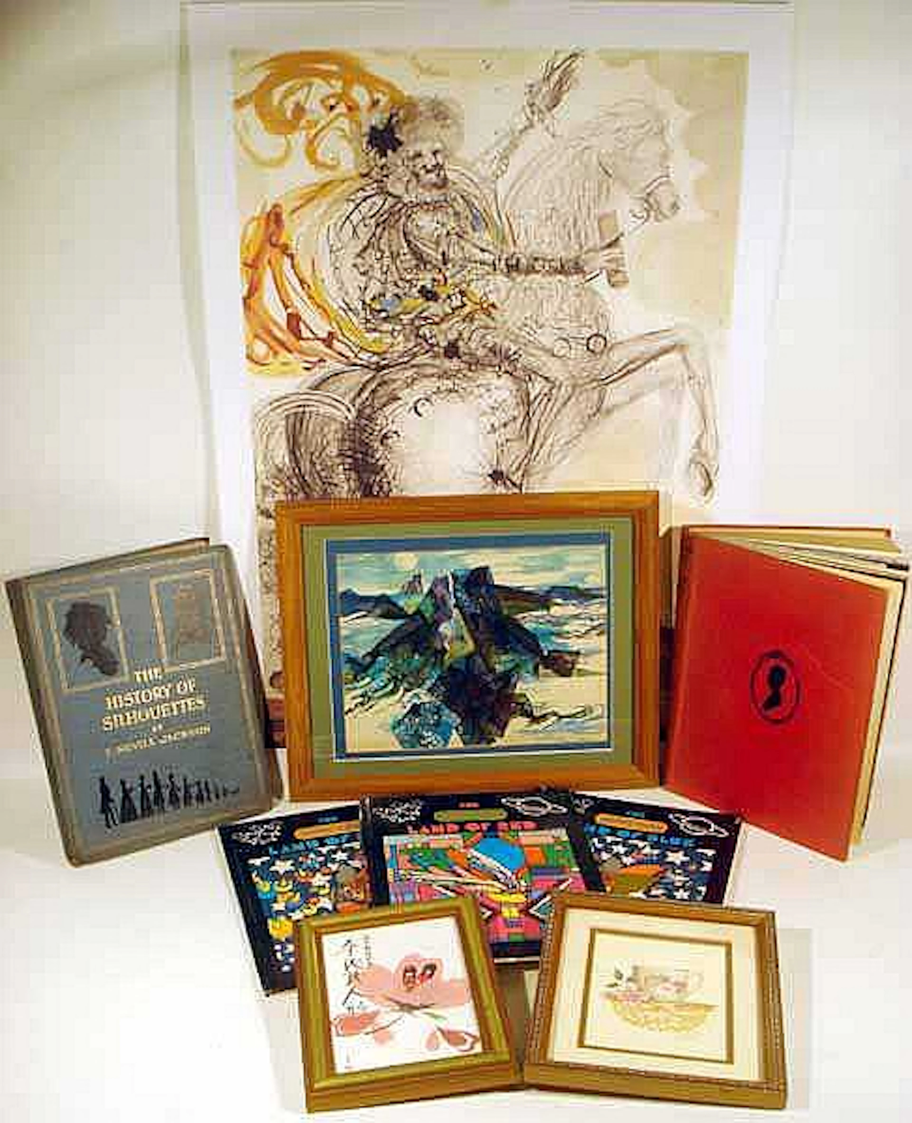 9 Pc. Vintage ORIGINAL ART