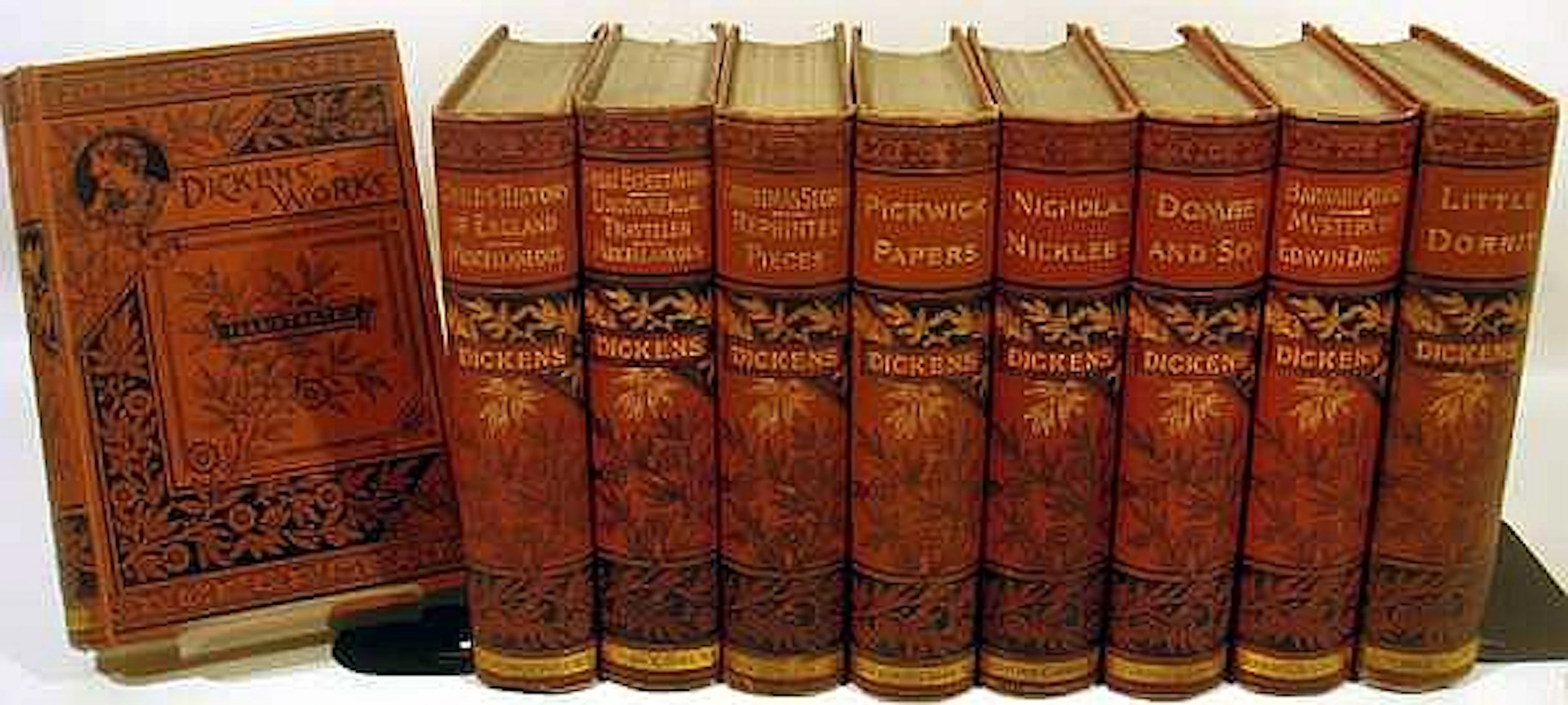 9V Mystery Of Edwin Drood Dombey And Son UNIFORMLY BOUND...