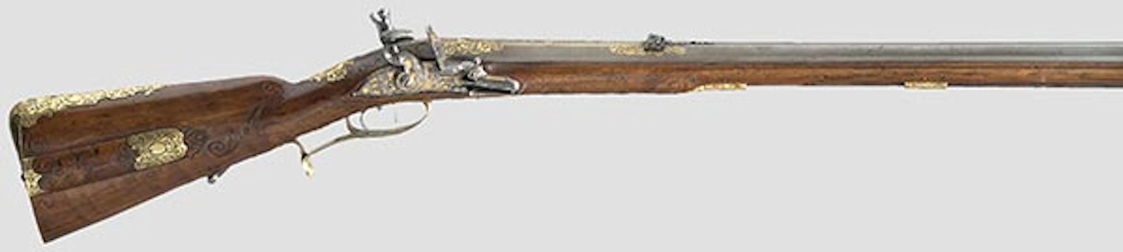 A flintlock rifle