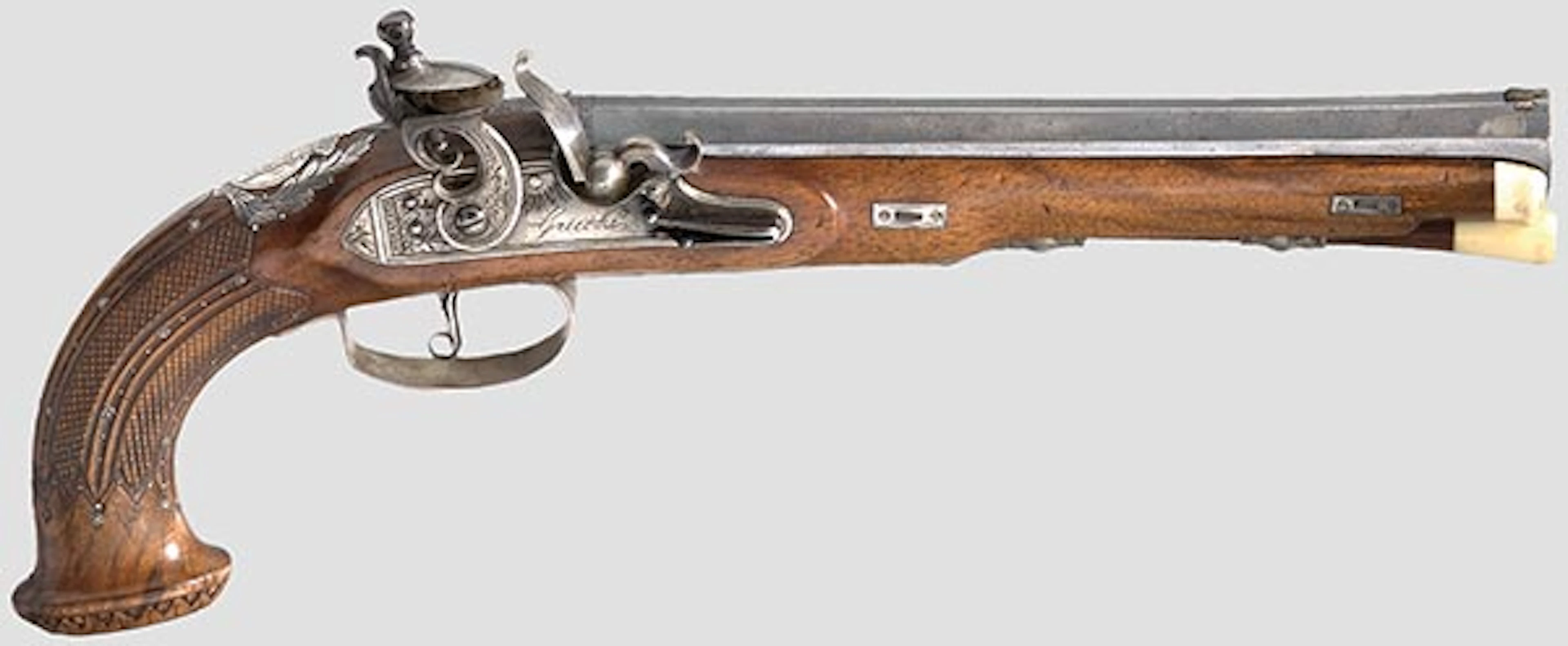 A princely flintlock pistol from the possessions of Friedrich Franz