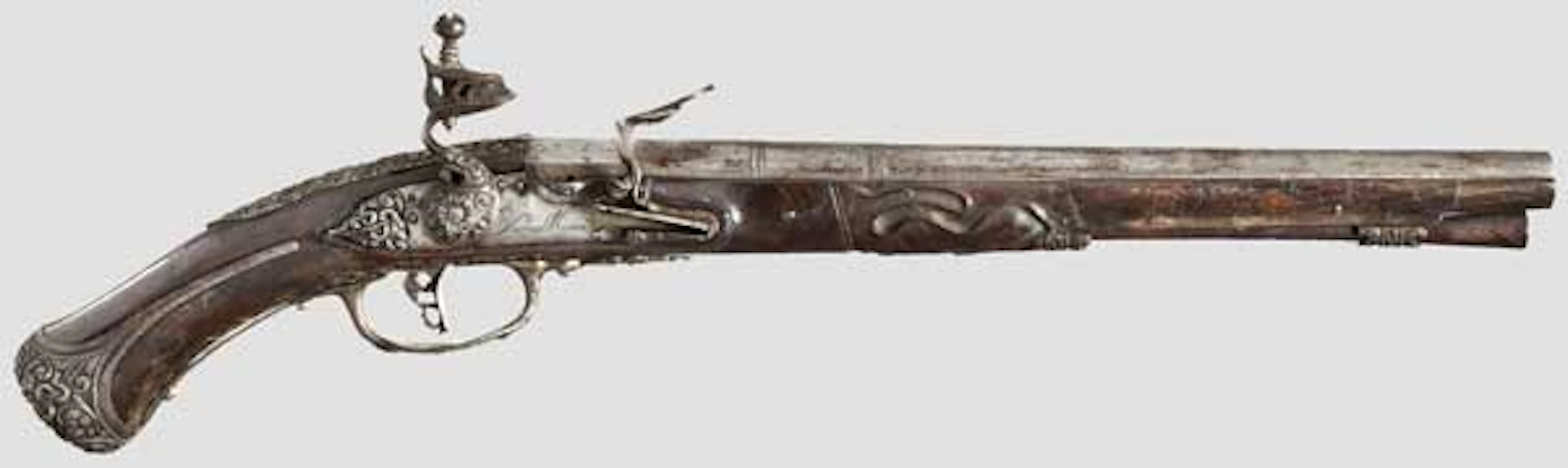 An Italian flintlock pistol