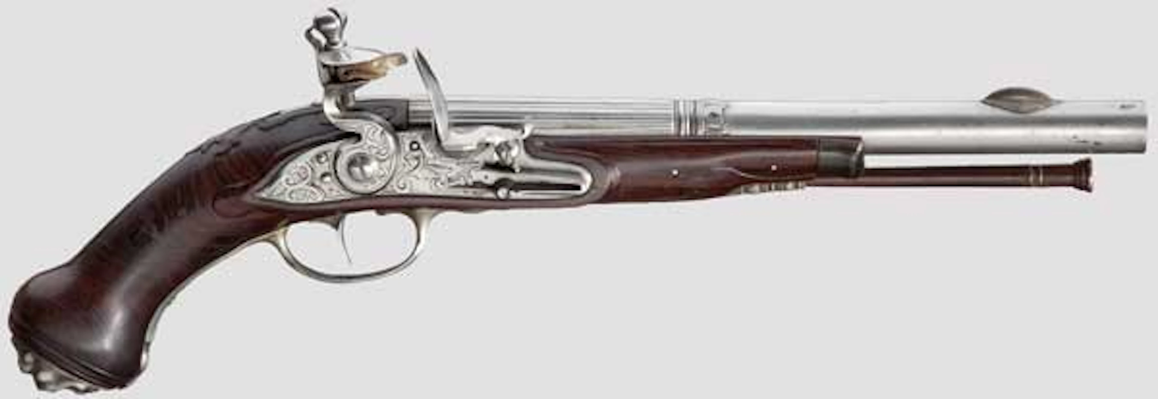 An Italian flintlock pistol