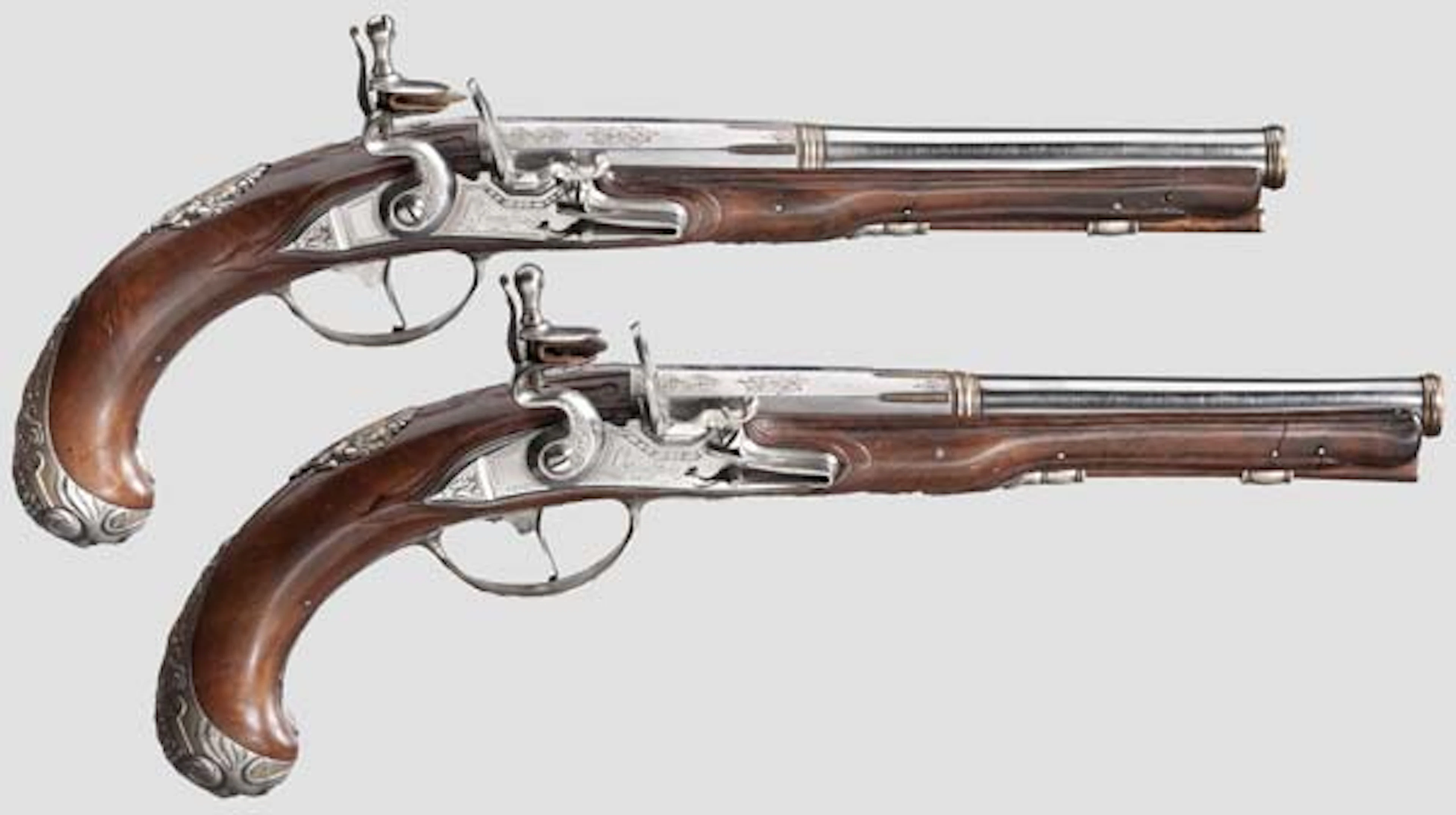 A fine pair of flintlock pistols